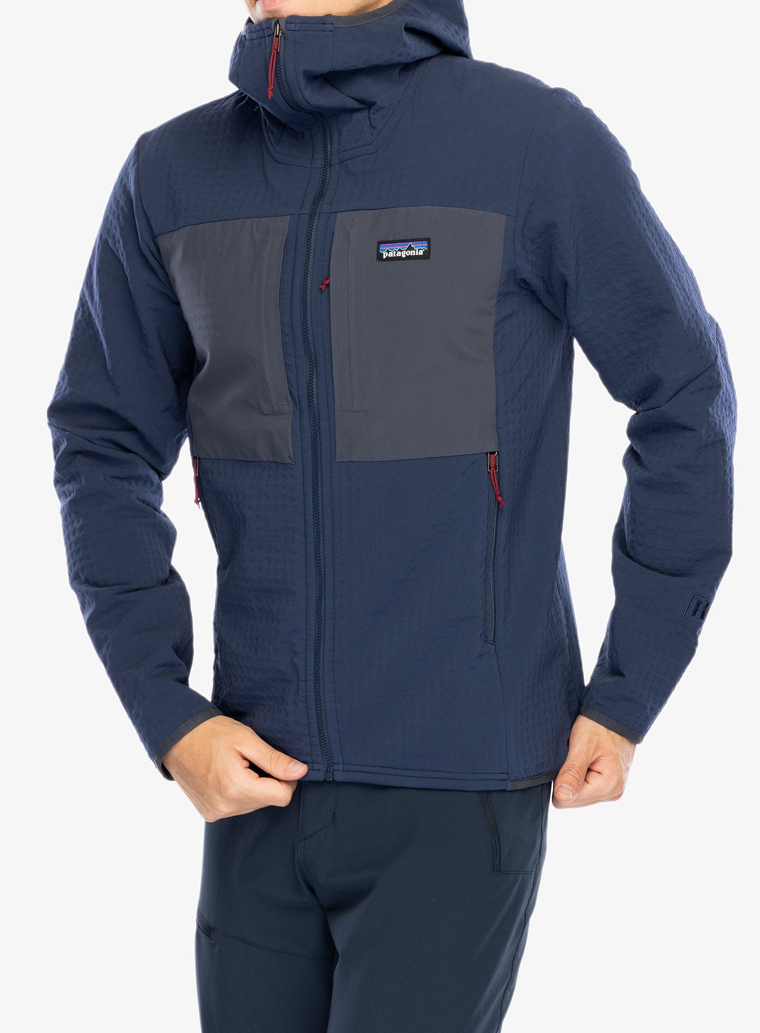 Softshell jakna Patagonia R2 TechFace Hoody - new navy