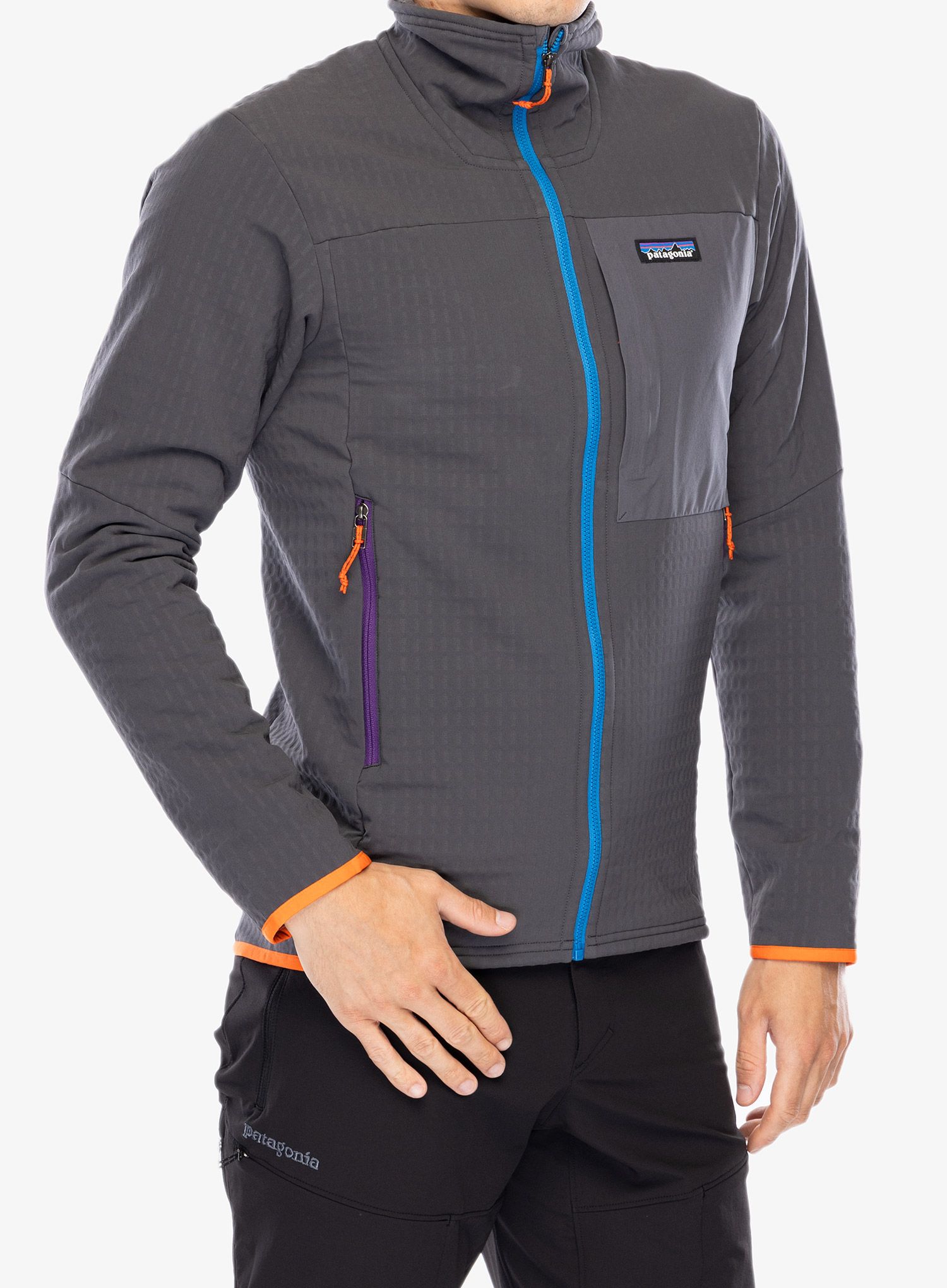 Softshell jakna Patagonia R2 TechFace Jacket - forge grey