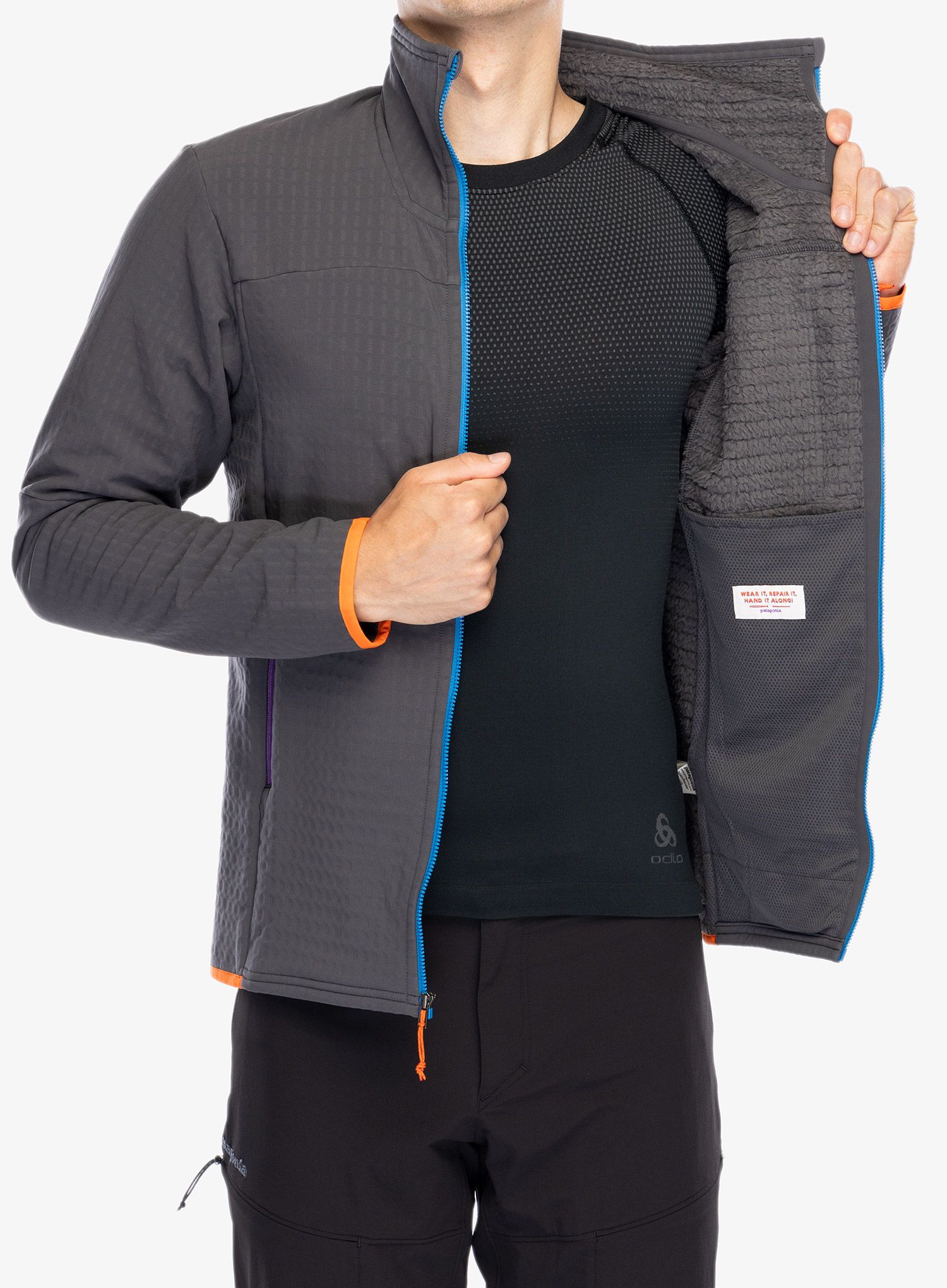 Softshell jakna Patagonia R2 TechFace Jacket - forge grey
