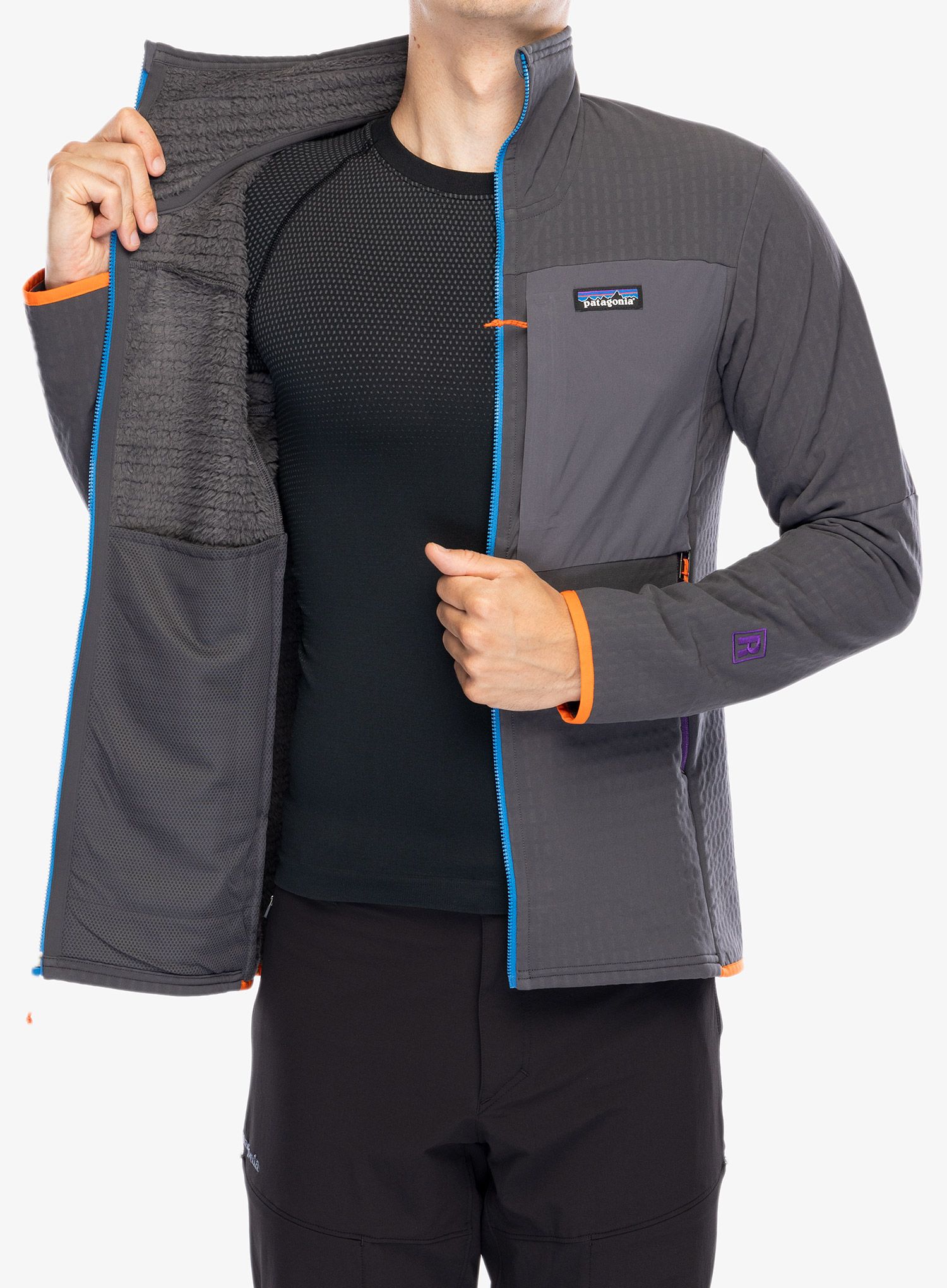 Softshell jakna Patagonia R2 TechFace Jacket - forge grey