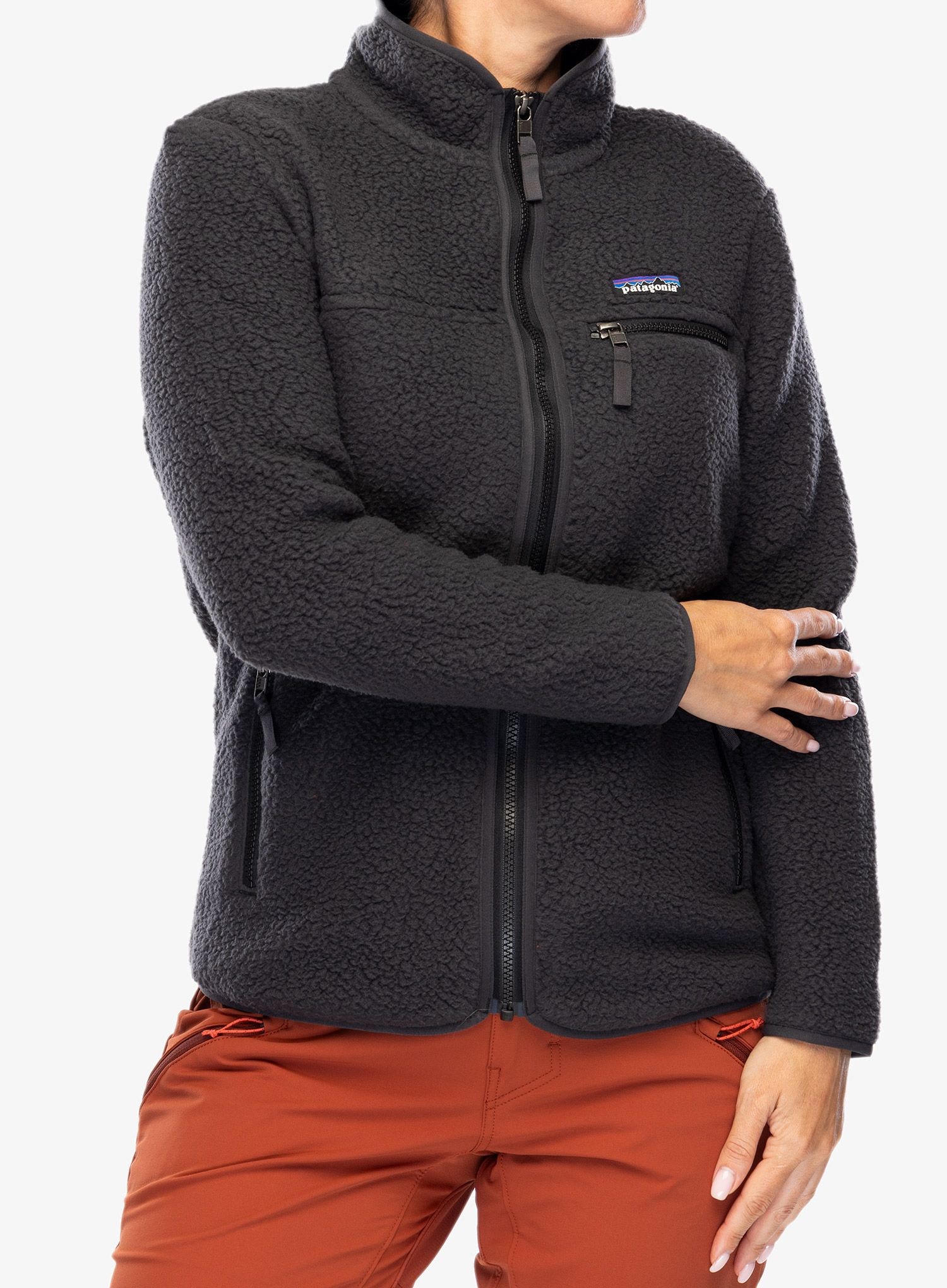 Ženski flis Patagonia Retro Pile Jacket - ink black
