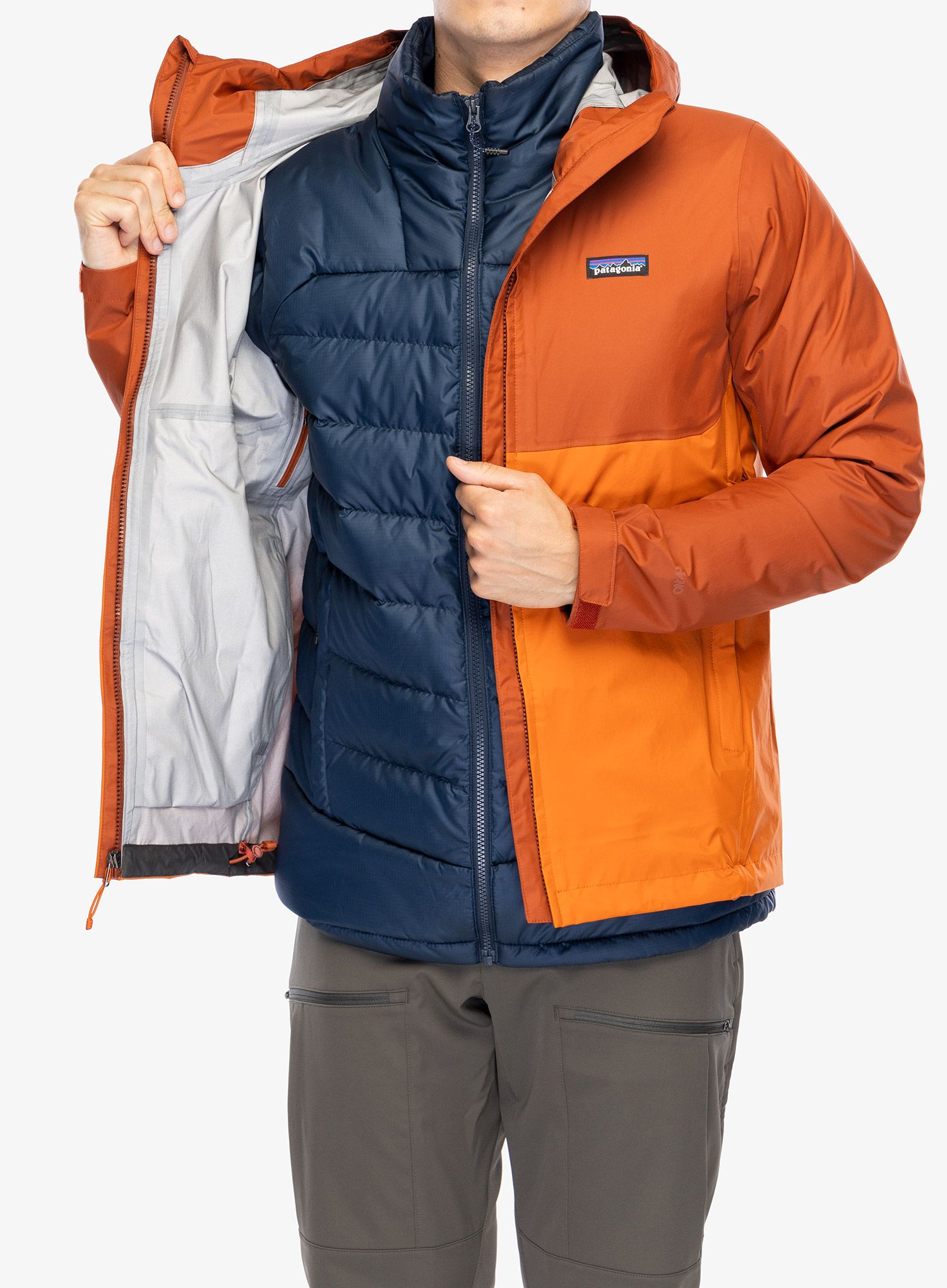 Nepremočljiva jakna Patagonia Torrentshell 3L Jacket - redtail rust