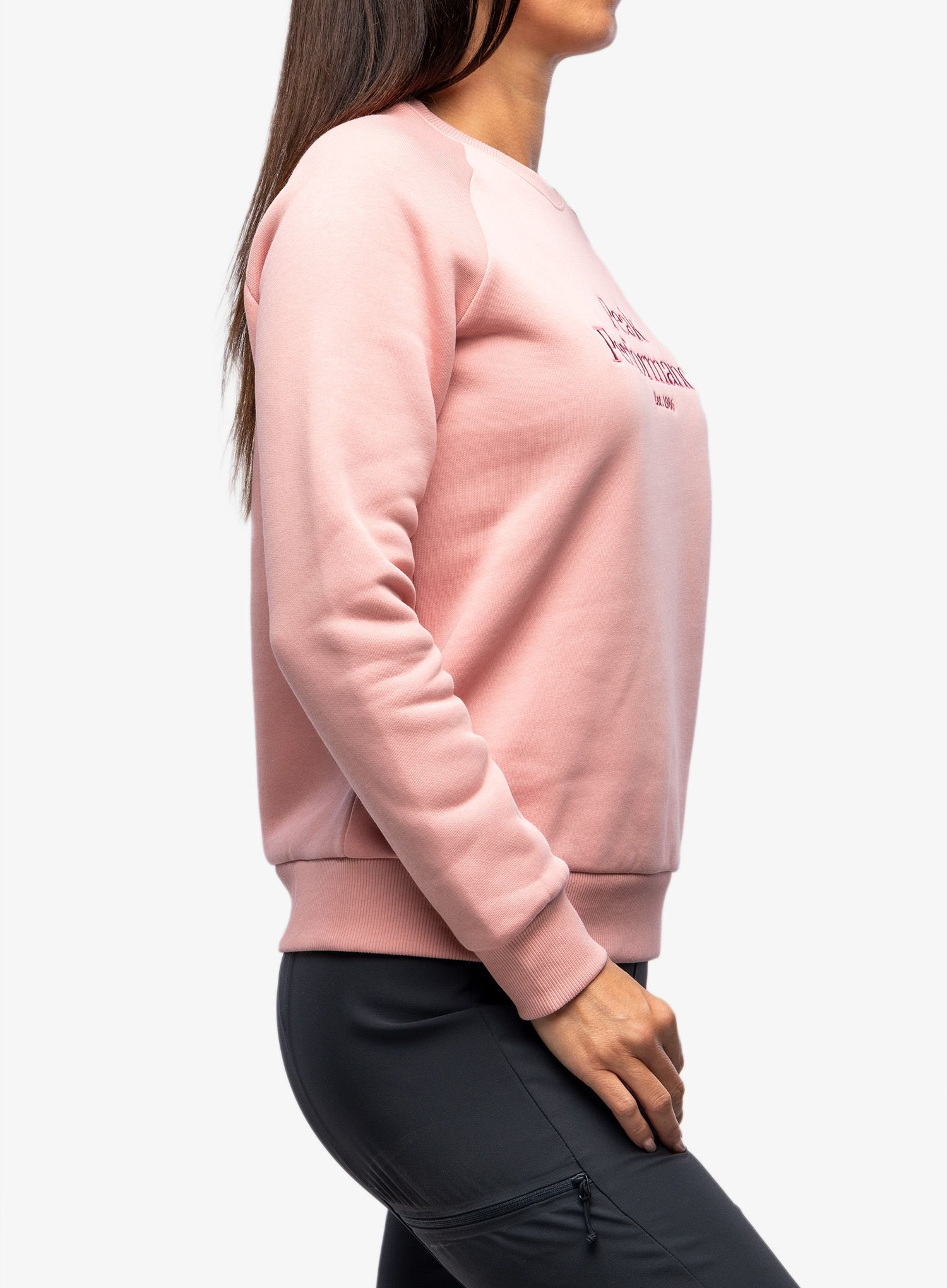 Jopica brez kapuce ženska Peak Performance Original Crew - warm blush