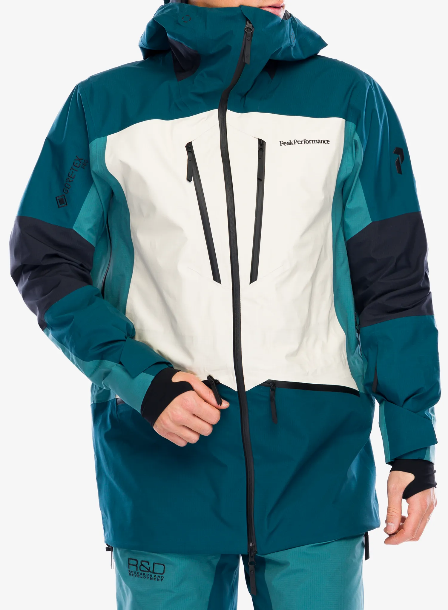 Smučarska jakna Peak Performance Vertical GORE-TEX Pro Jacket - infinity teel