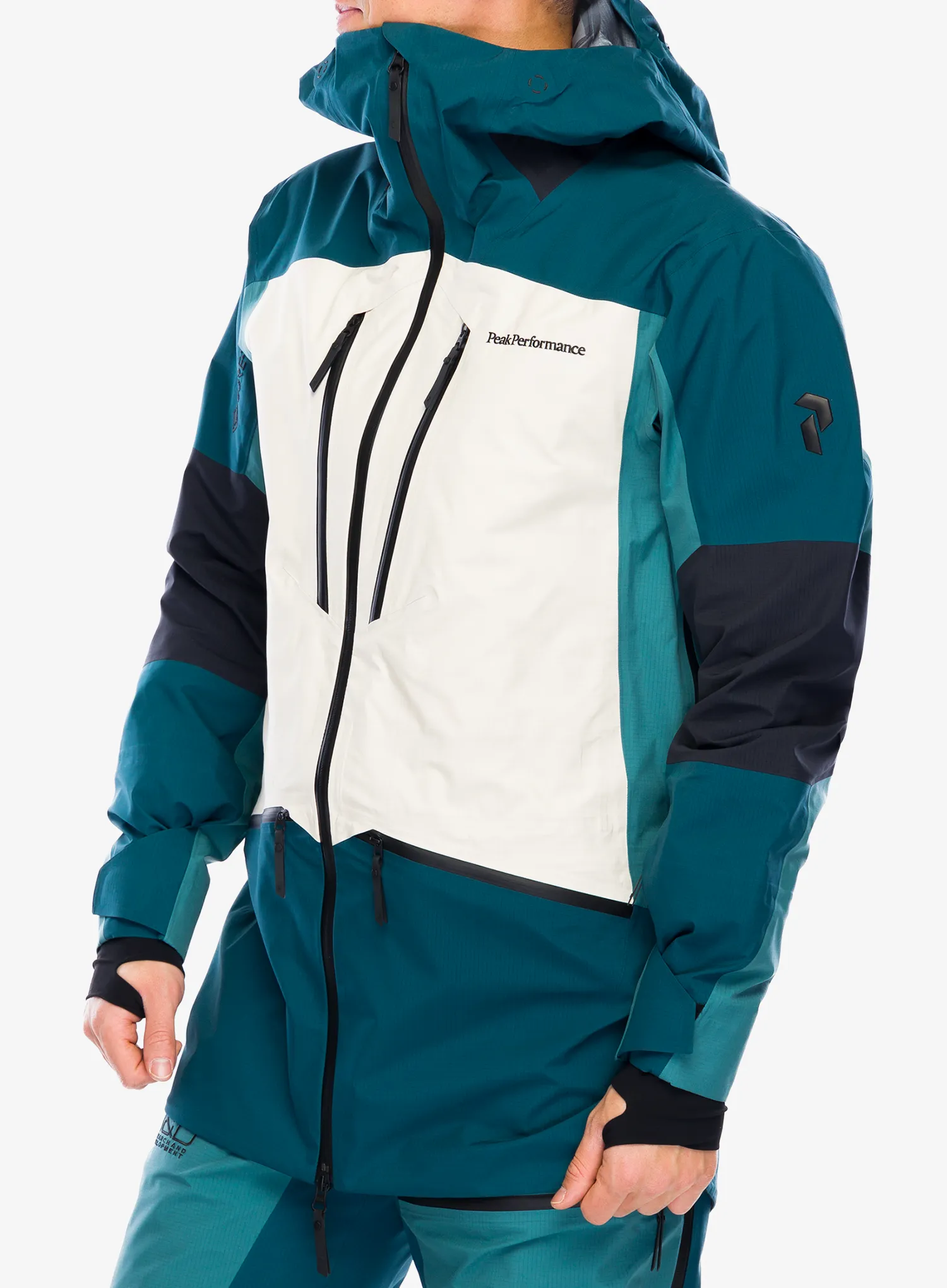 Smučarska jakna Peak Performance Vertical GORE-TEX Pro Jacket - infinity teel