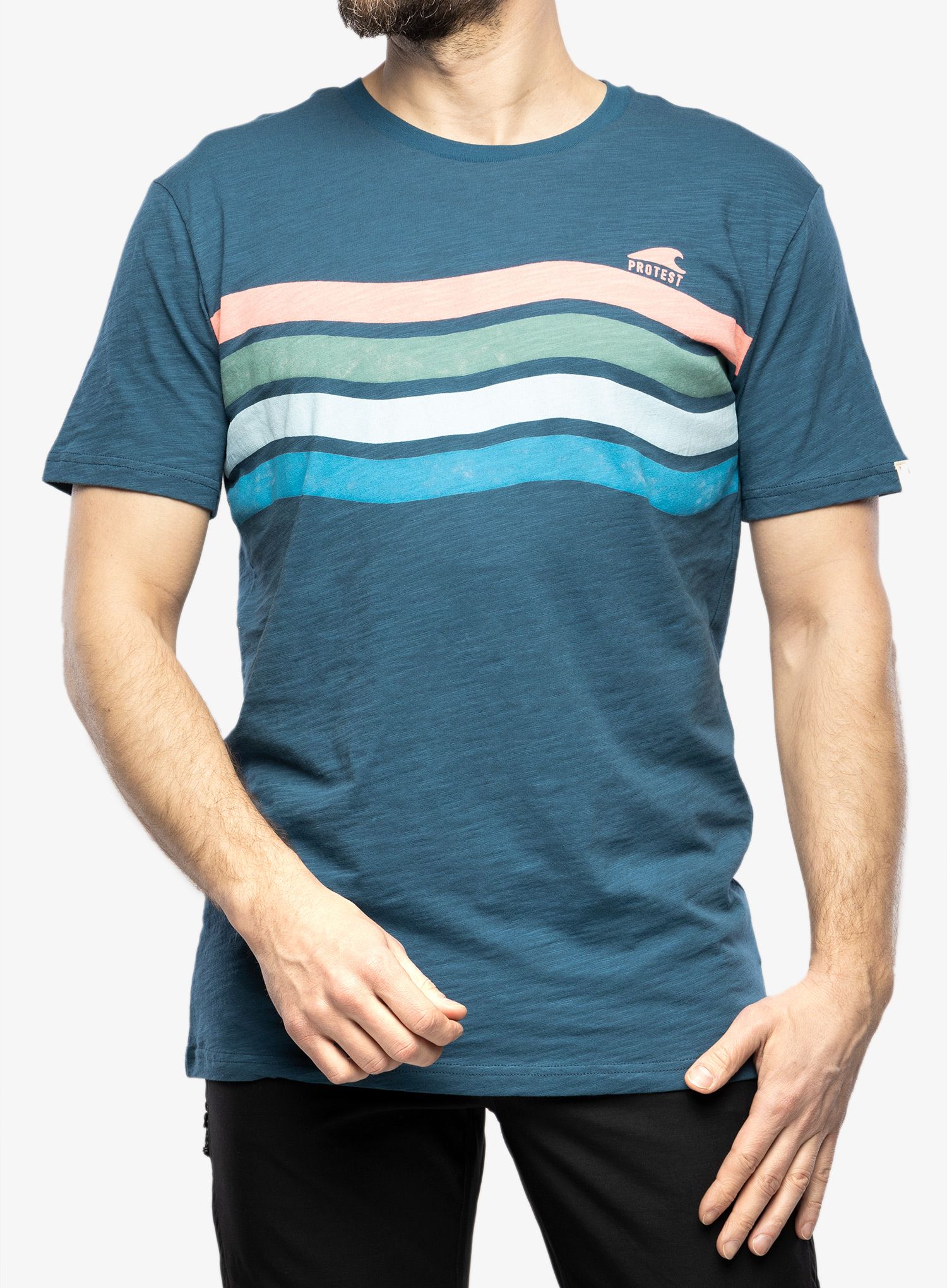 Bombažna majica Protest Prtexmouth T-Shirt - blue