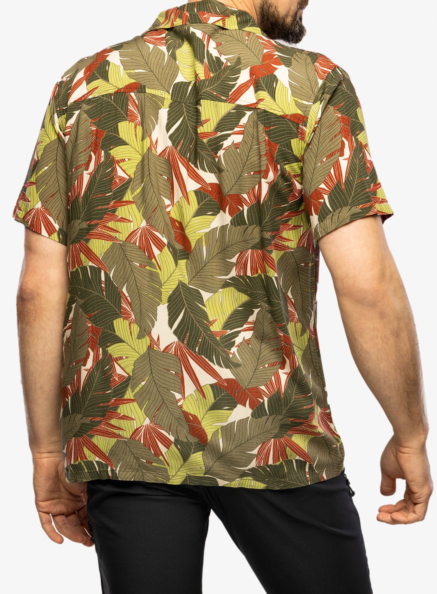 Srajca Protest Prthamra Short Sleeve Shirt - artichoke green