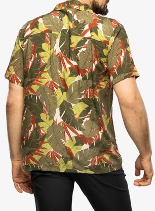 Srajca Protest Prthamra Short Sleeve Shirt - artichoke green