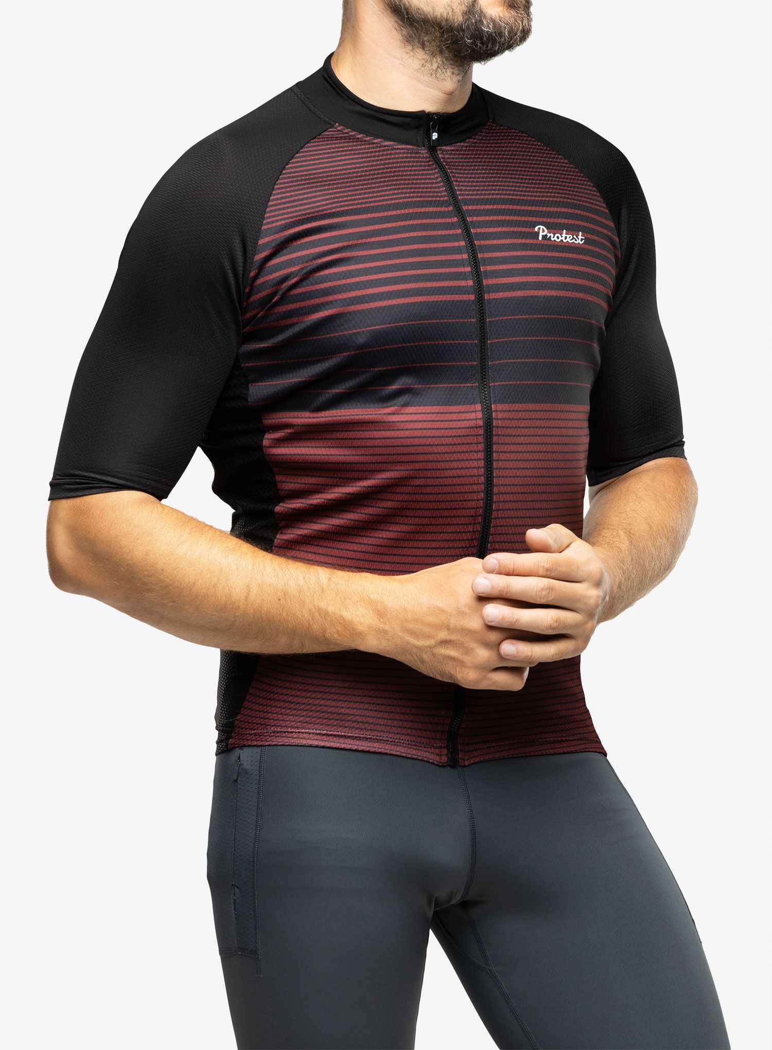 Kolesarska majica Protest Prtkoblet Cycling Jersey Short Sleeve - true black