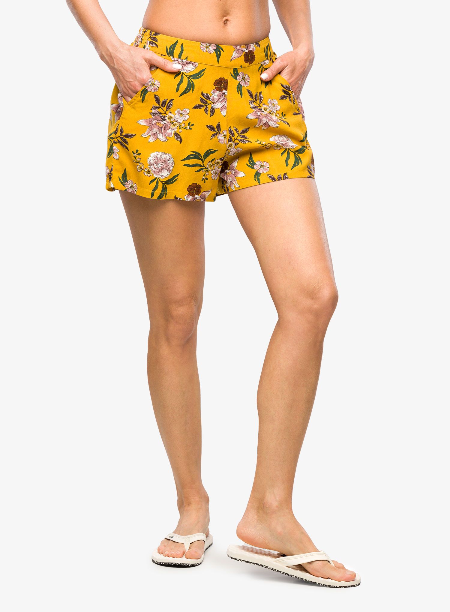 Ženske kratke hlače Protest Prtmahi Shorts - tumeric yellow