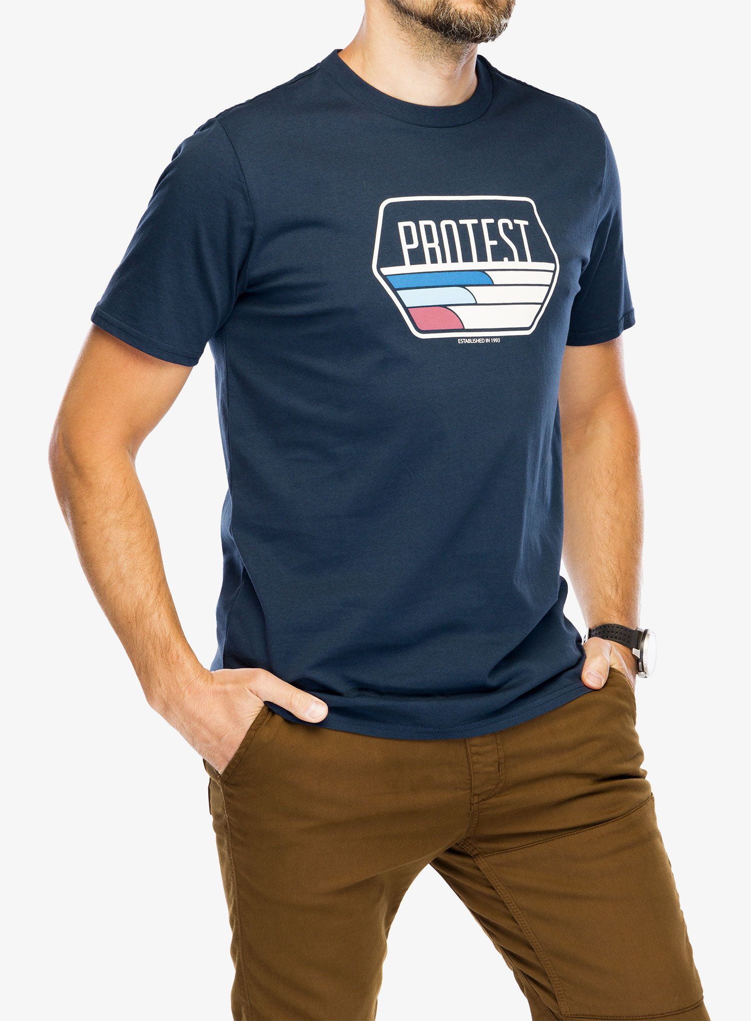 Bombažna majica Protest Prtstan T-Shirt - night sky blue
