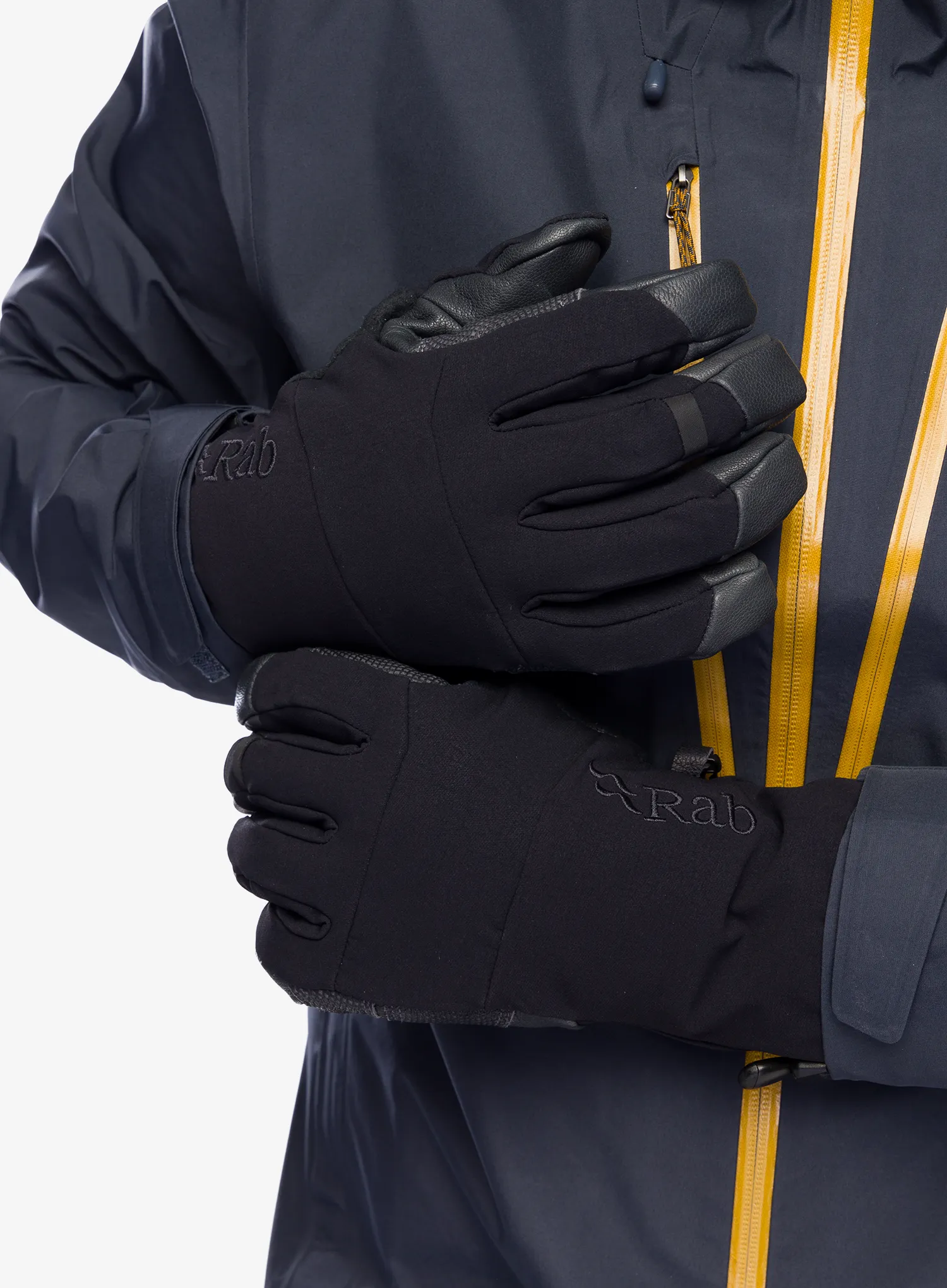 Softshell rokavice Rab Baltoro Glove - black