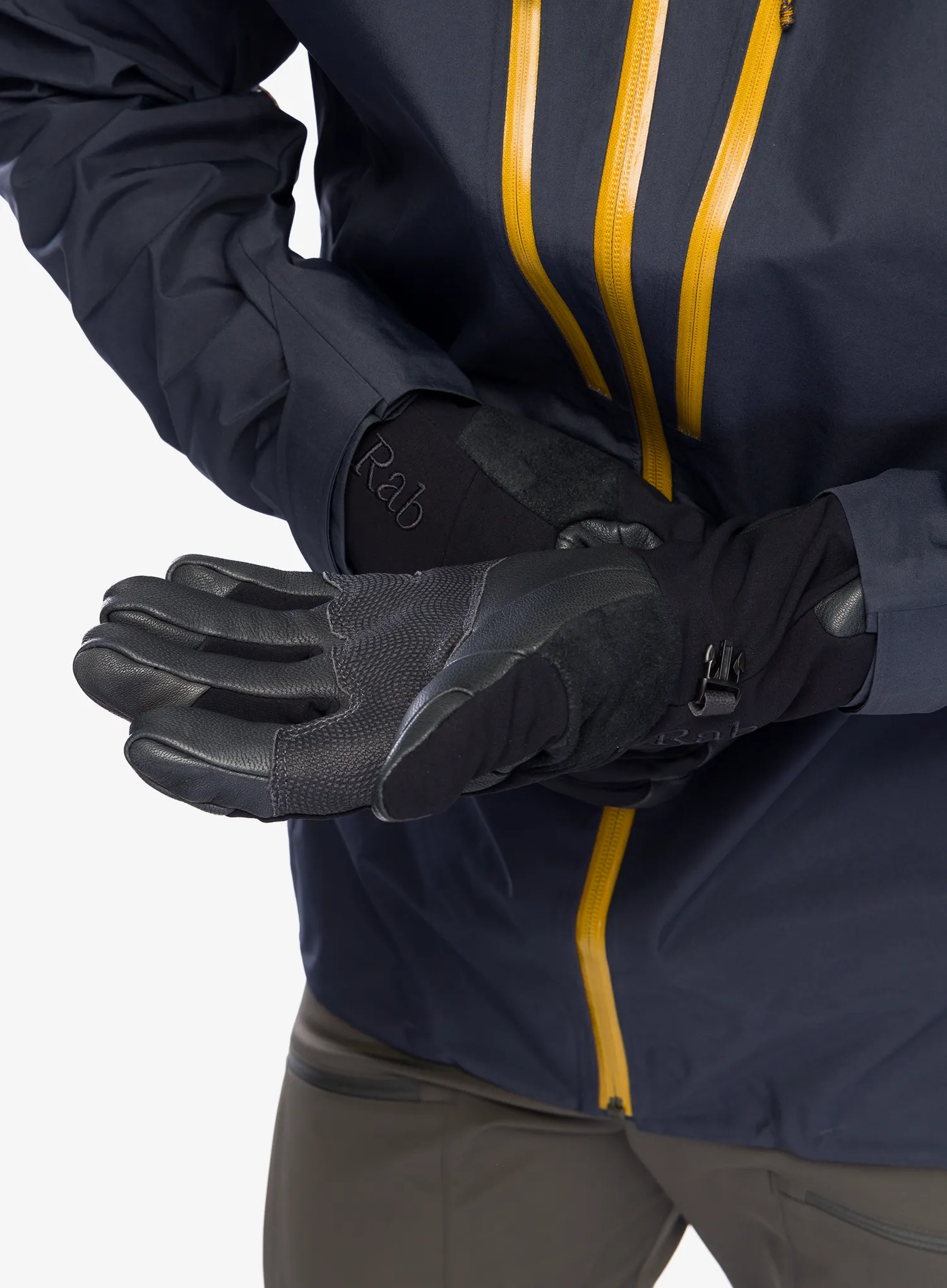 Softshell rokavice Rab Baltoro Glove - black
