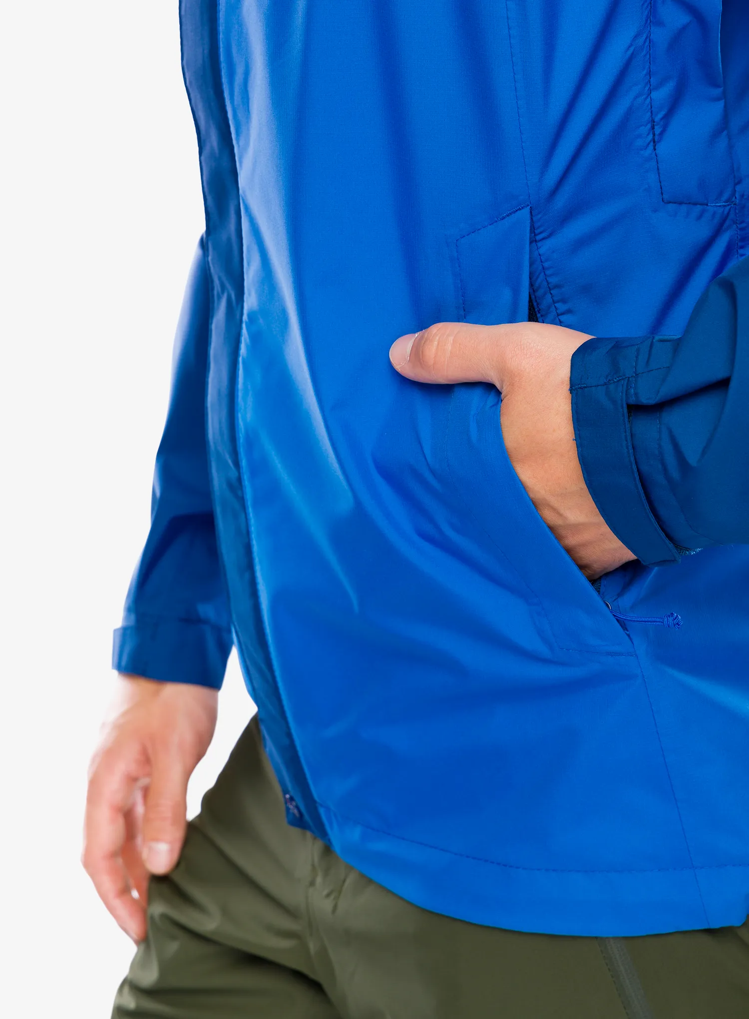 Nepremočljiva jakna Rab Downpour Eco Jacket - nightfall blue/ascent blue