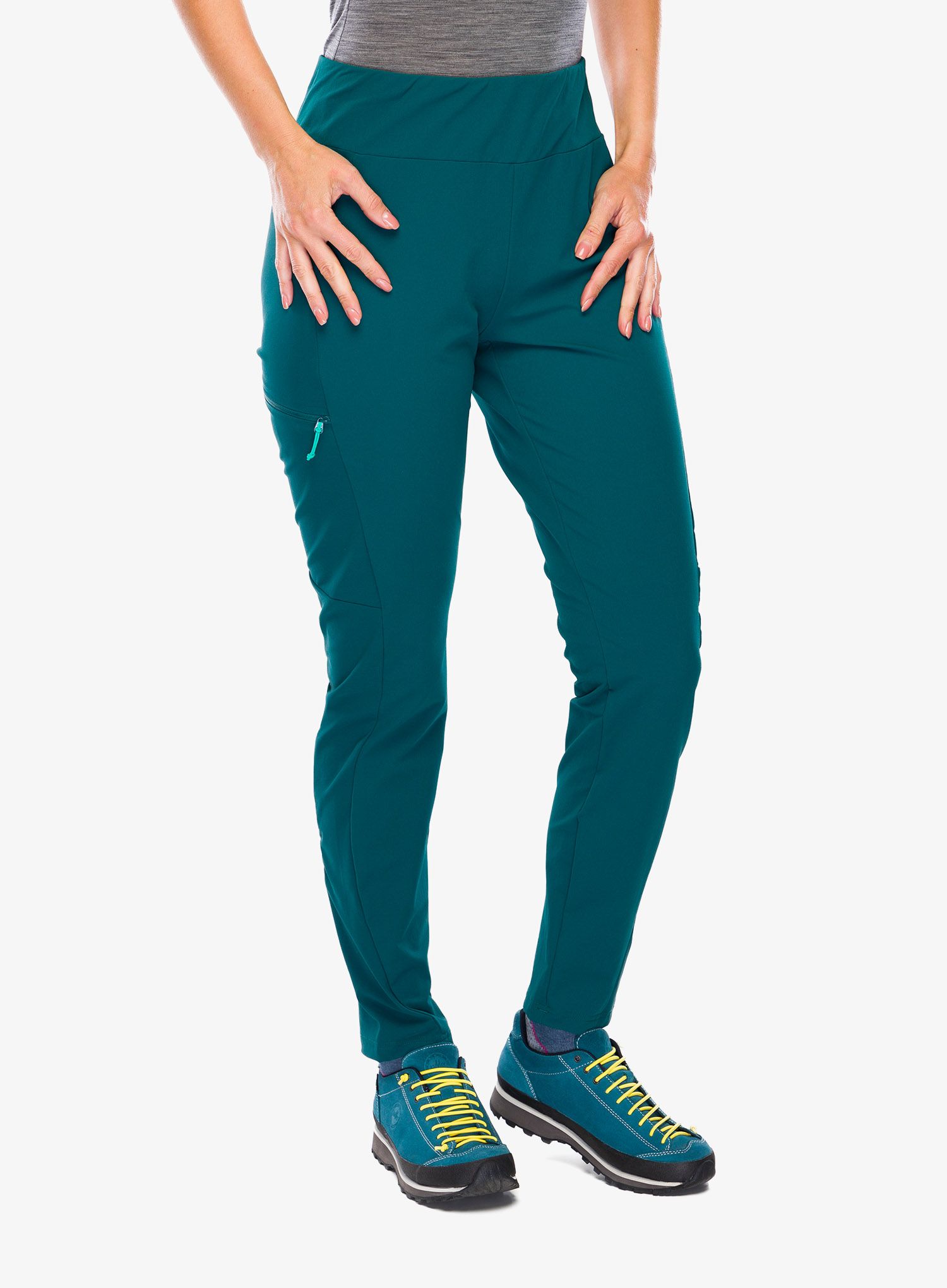 Ženske softshell hlače Rab Elevation Pants - sagano green