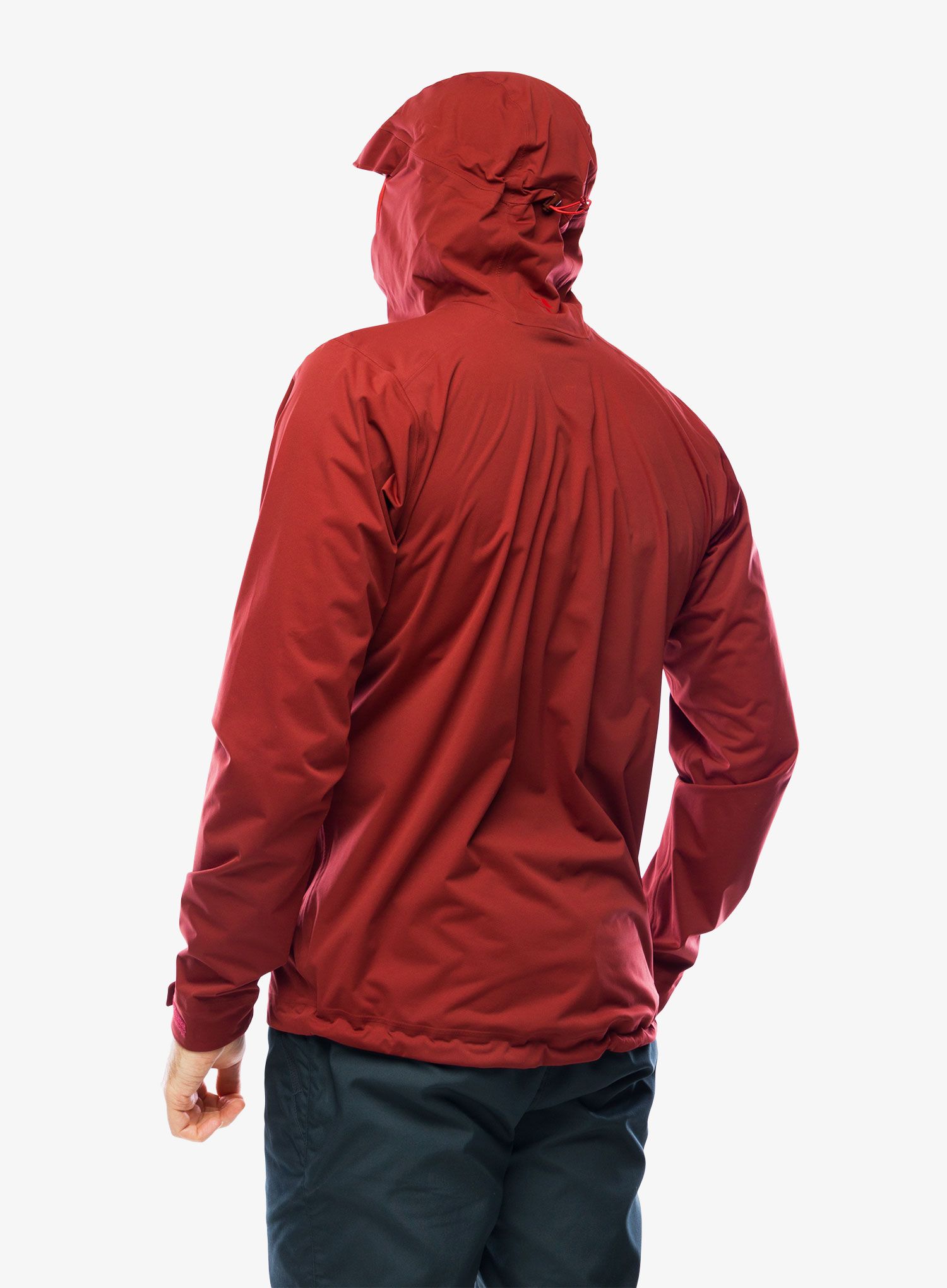 Hardshell jakna Rab Kinetic 2.0 Jacket - oxblood red