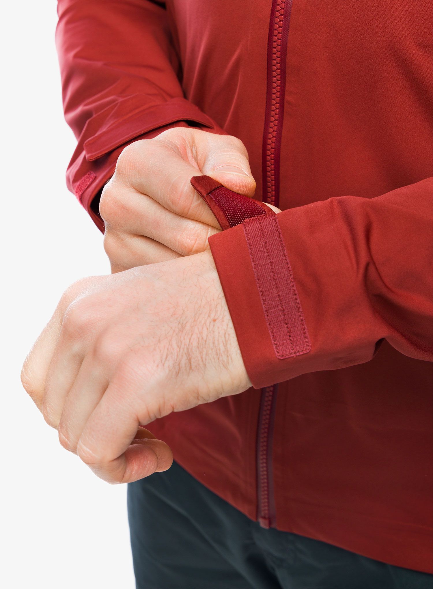 Hardshell jakna Rab Kinetic 2.0 Jacket - oxblood red
