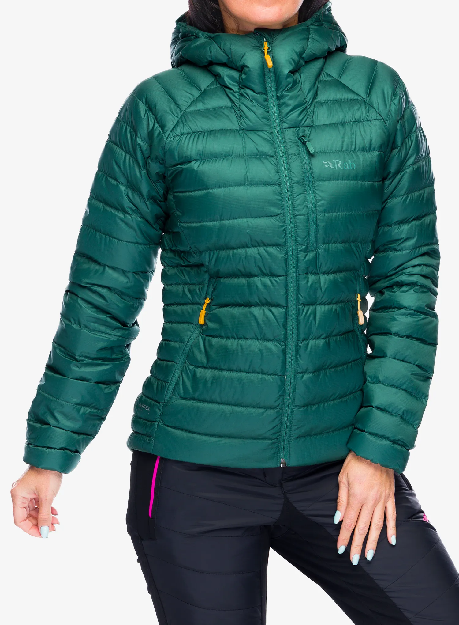 Ženska puhovka Rab Microlight Alpine Jacket - green slate