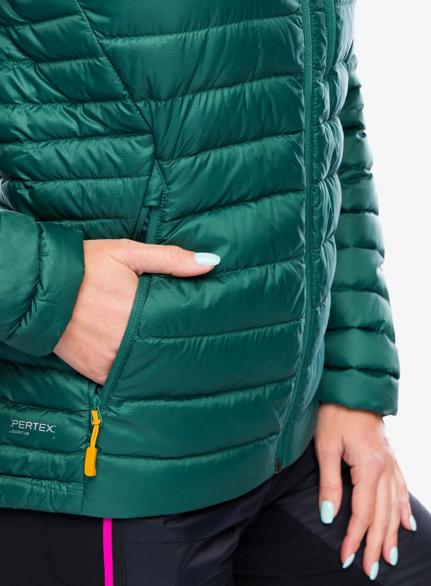 Ženska puhovka Rab Microlight Alpine Jacket - green slate