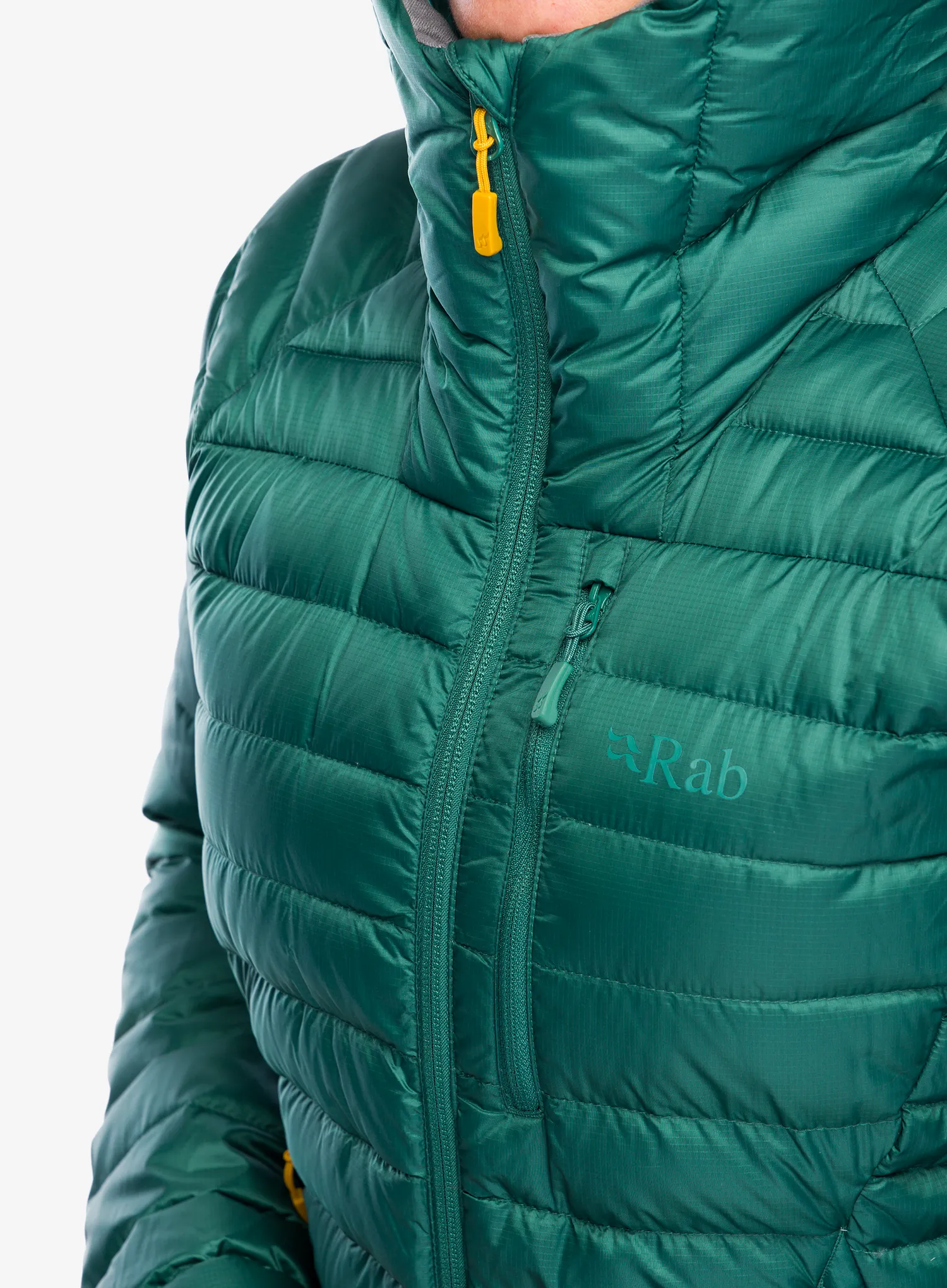 Ženska puhovka Rab Microlight Alpine Jacket - green slate