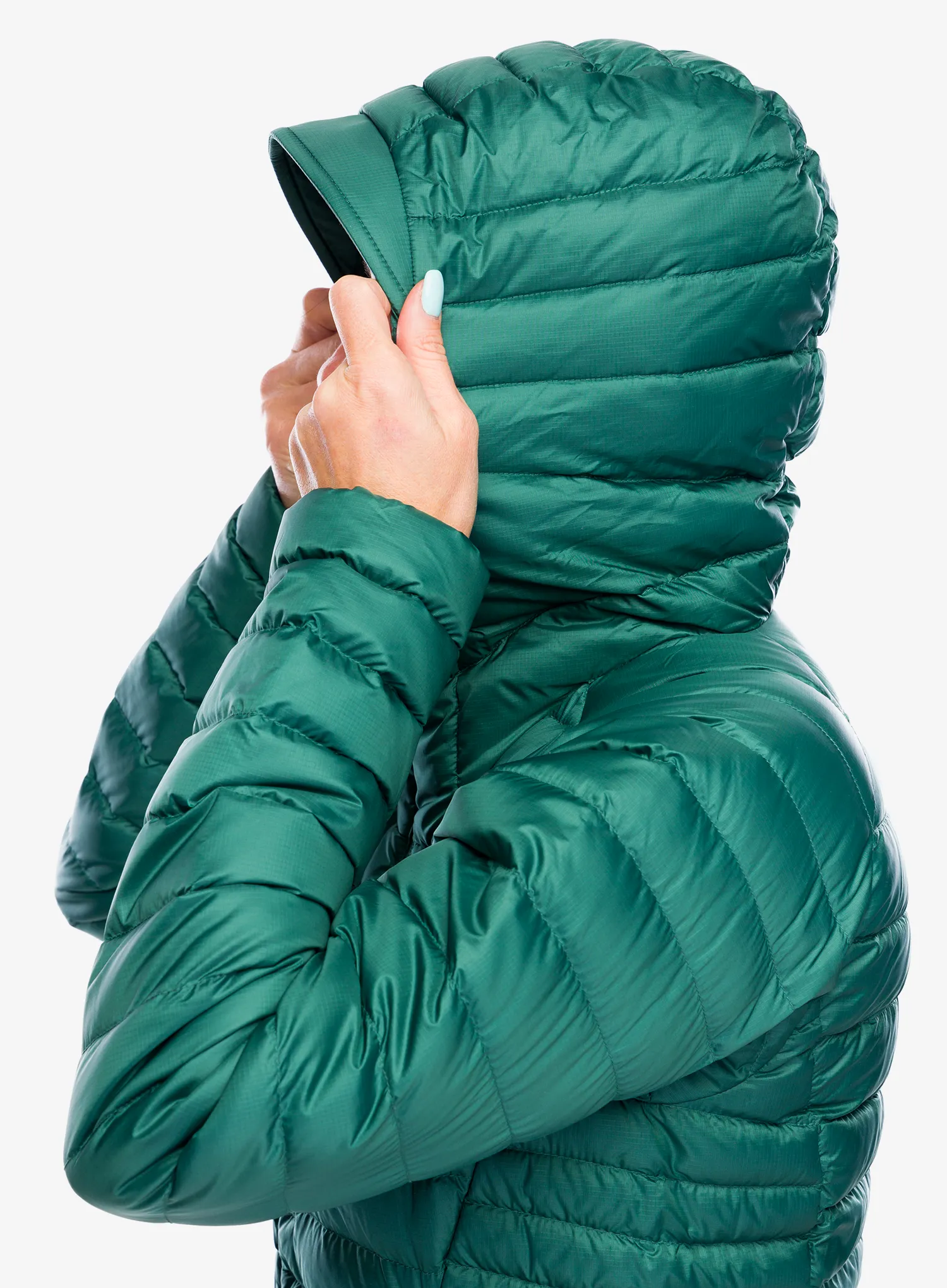 Ženska puhovka Rab Microlight Alpine Jacket - green slate