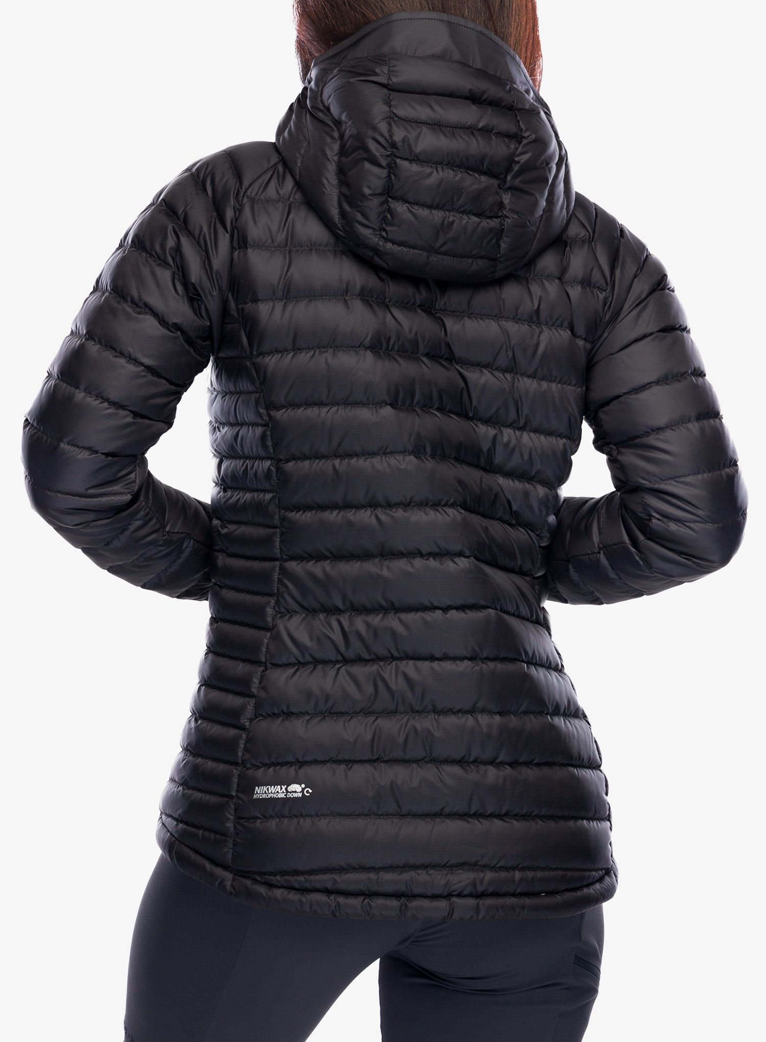 Ženska puhovka Rab Microlight Alpine Long Jacket - black
