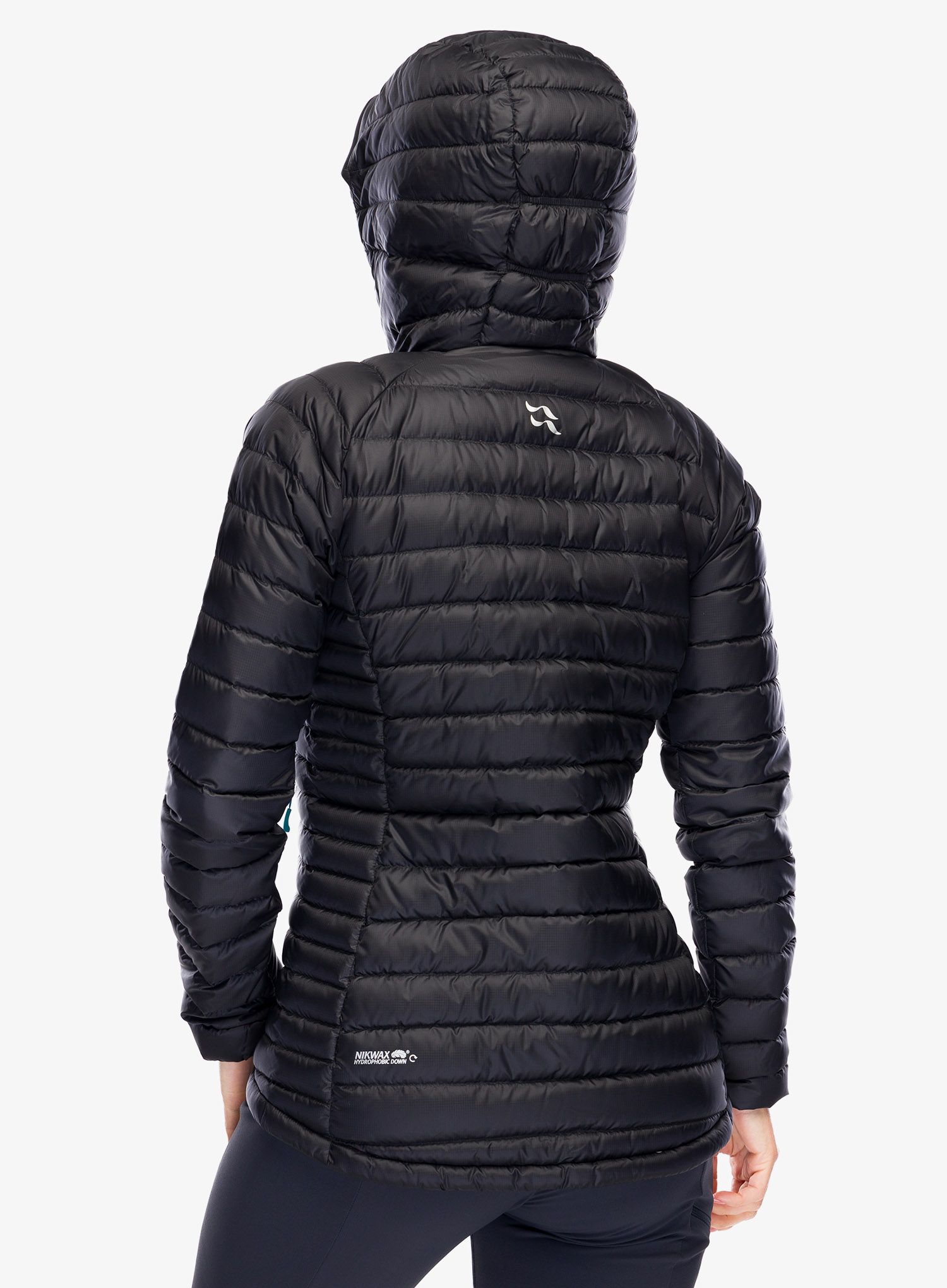 Ženska puhovka Rab Microlight Alpine Long Jacket - black