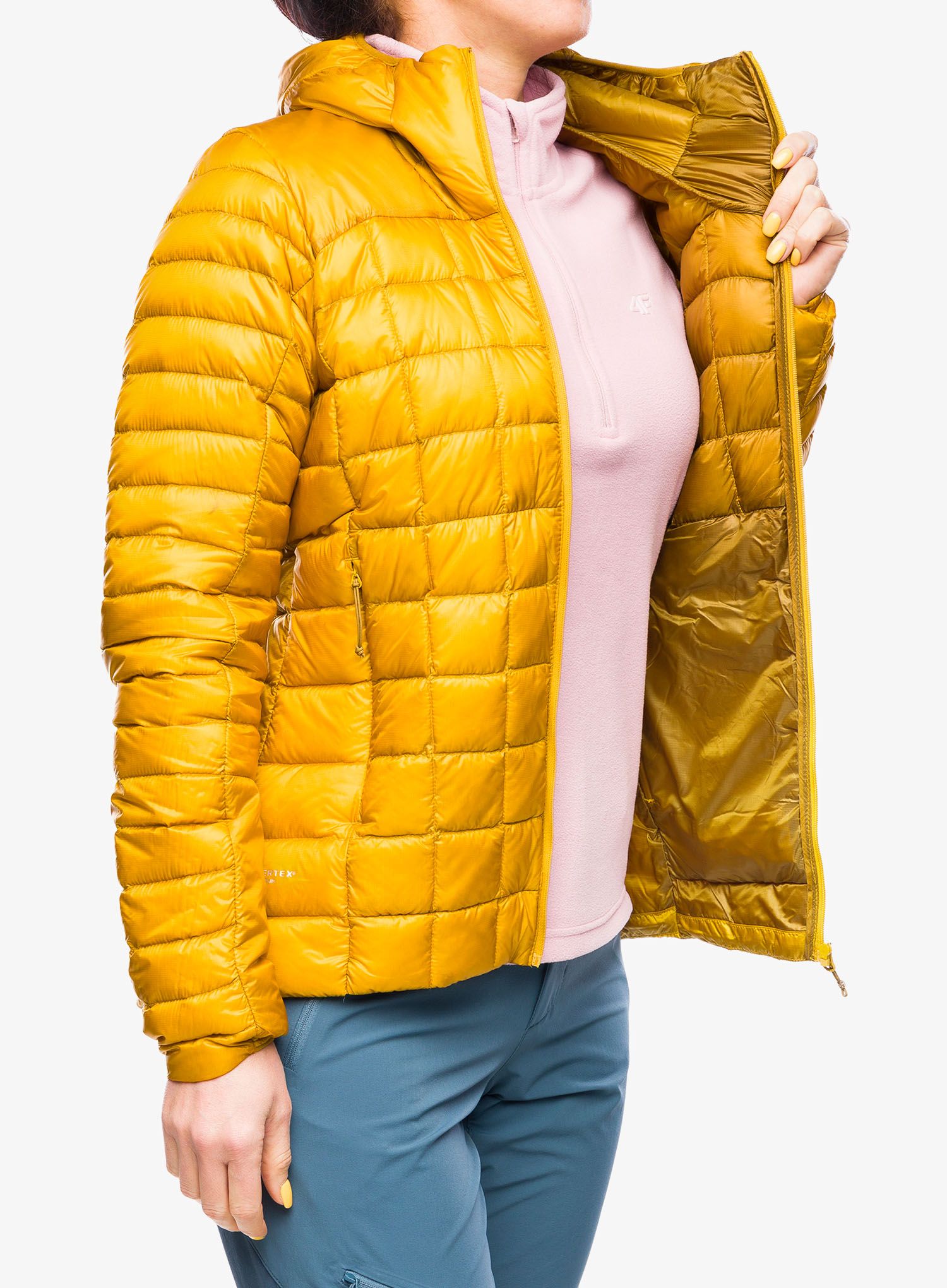 Ženska puhovka Rab Mythic Alpine Light Jacket - sahara