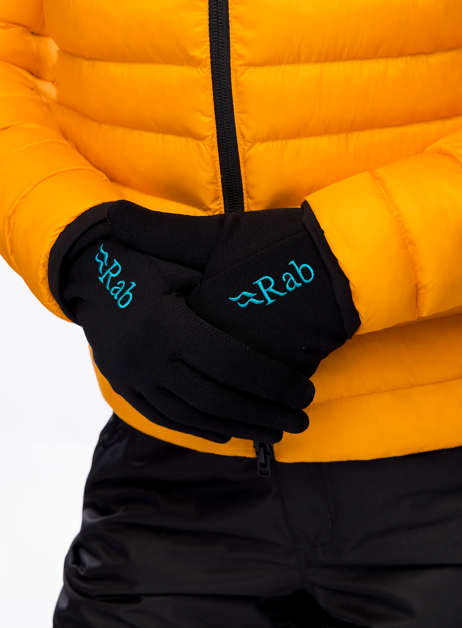 Ženske rokavice Rab Power Stretch Contact Glove - black