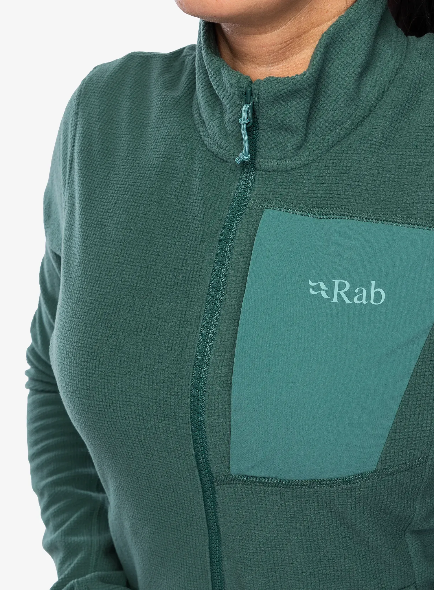 Ženska jopica z zadrgo Rab Tecton Jacket - green slate