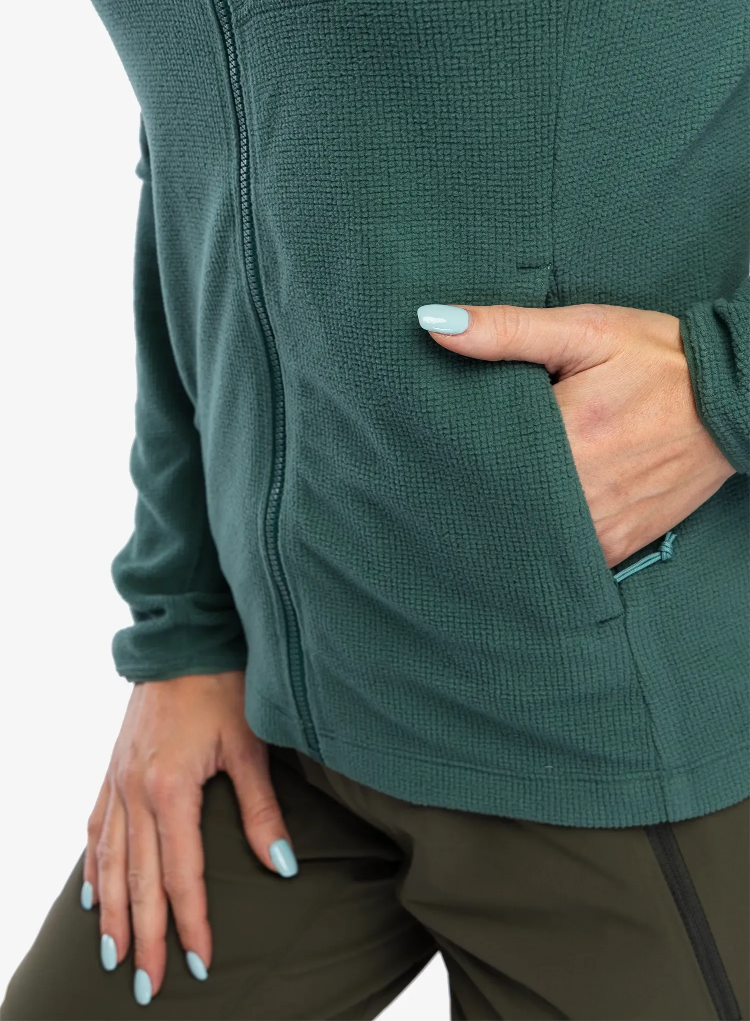 Ženska jopica z zadrgo Rab Tecton Jacket - green slate