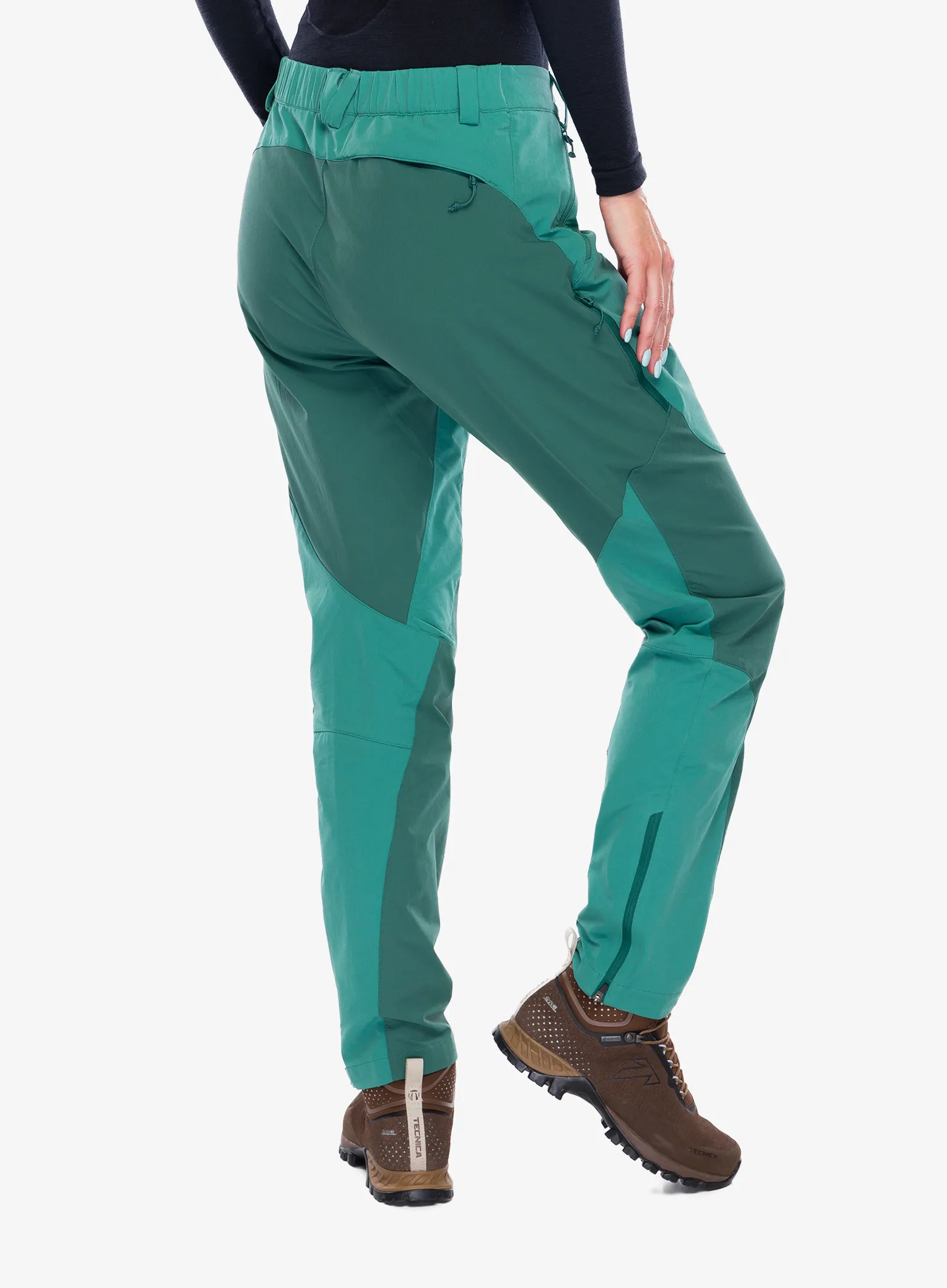 Ženske treking hlače Rab Torque Mountain Pants - eucalyptus/green slate
