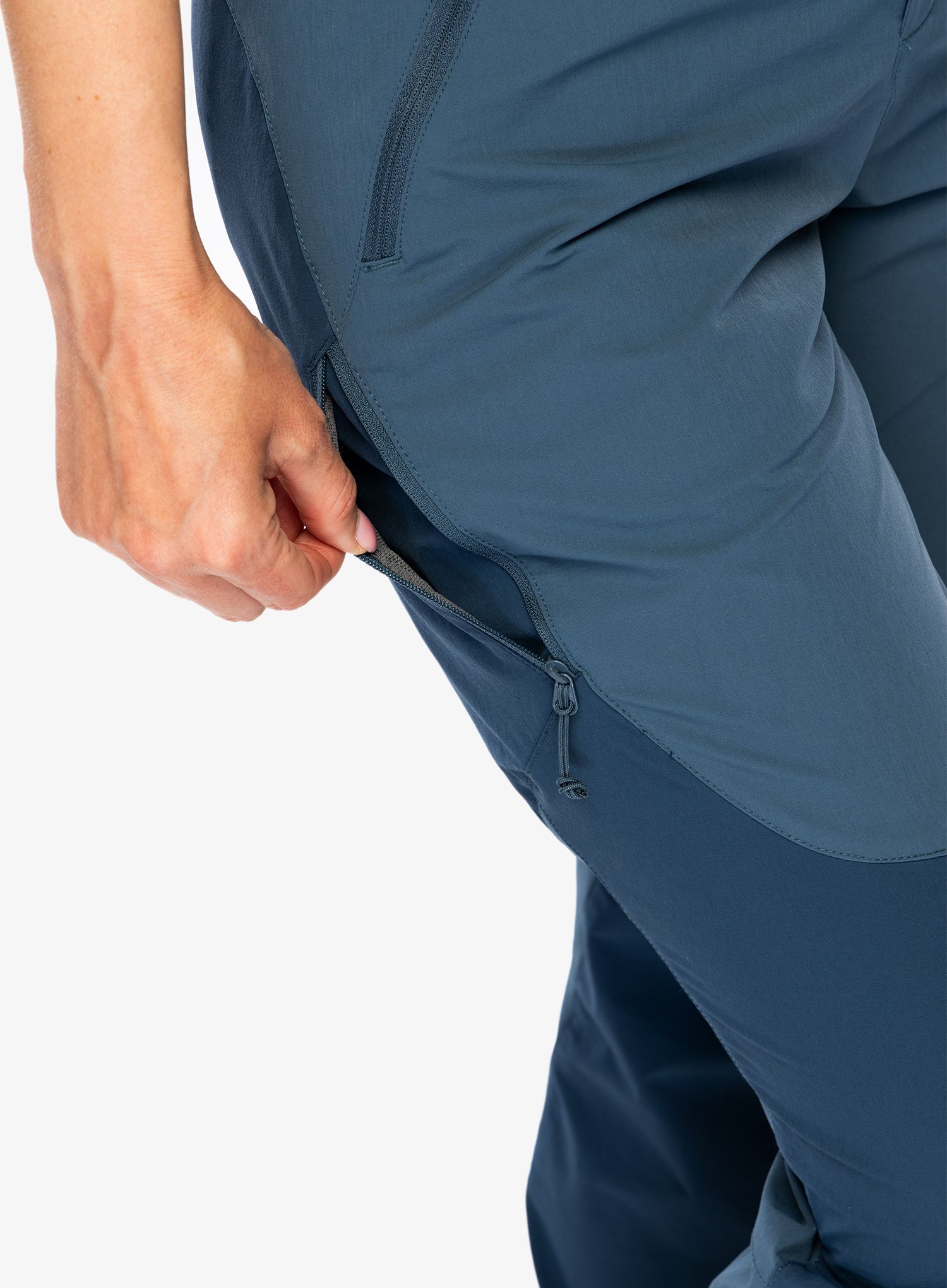 Ženske treking hlače Rab Torque Mountain Pants - orion blue/tempest blue