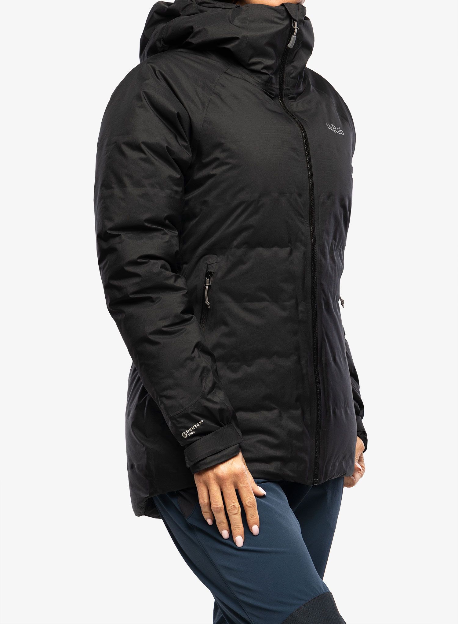 Ženska puhovka Rab Valiance Jacket - black