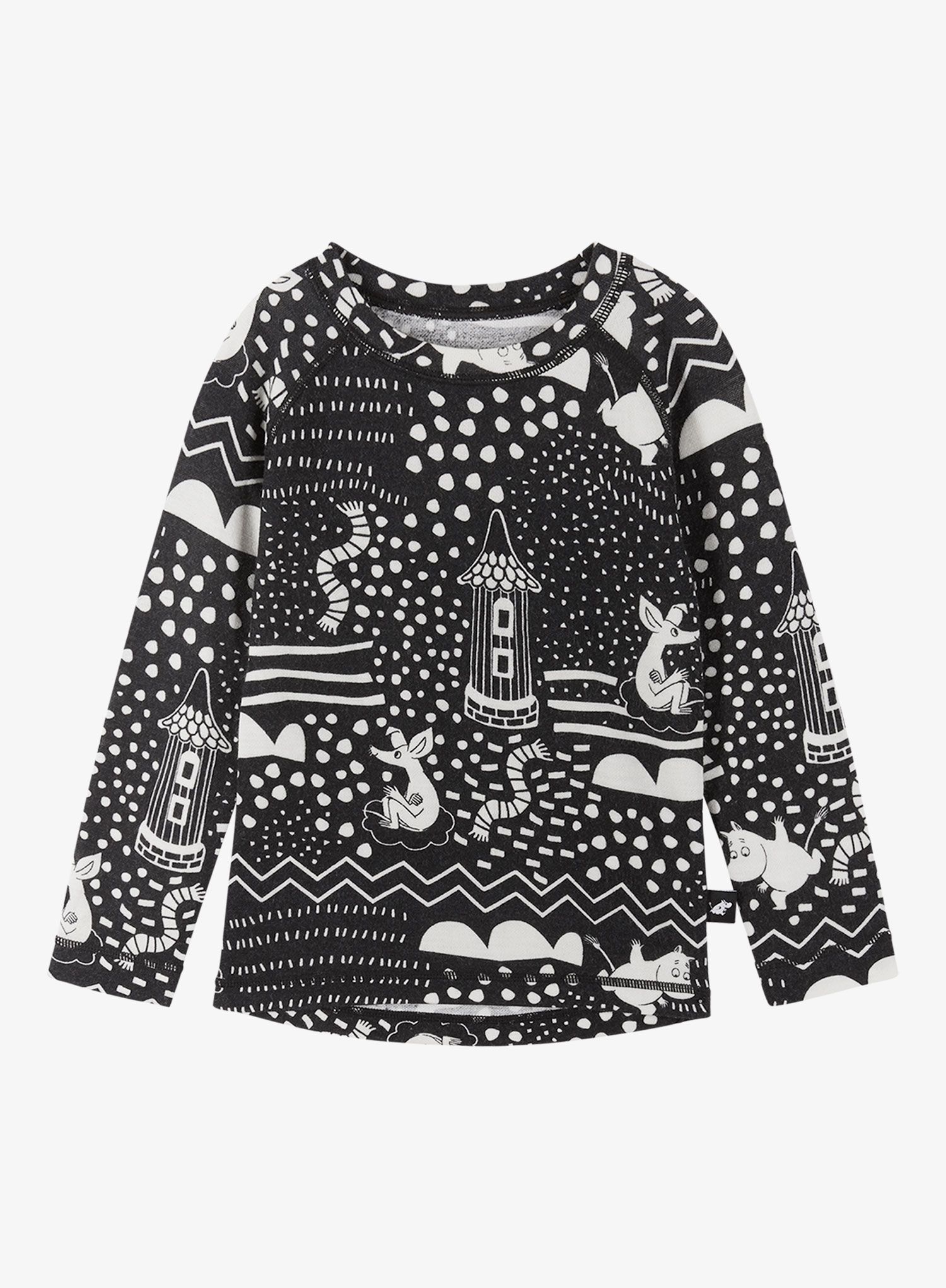 Termo perilo za otroke Reima Moomin Trivsam - black