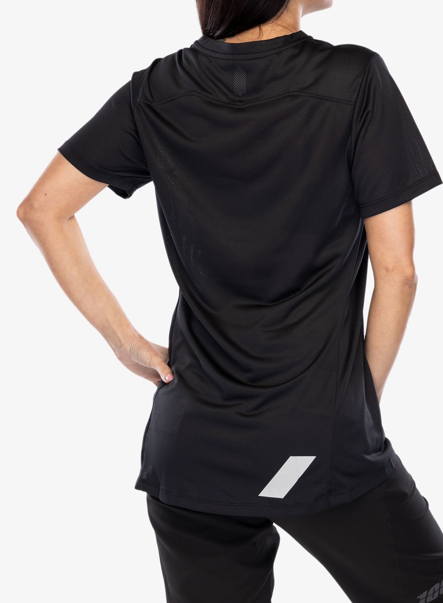 Ženska kolesarska majica 100% Ridecamp Jersey - black/grey