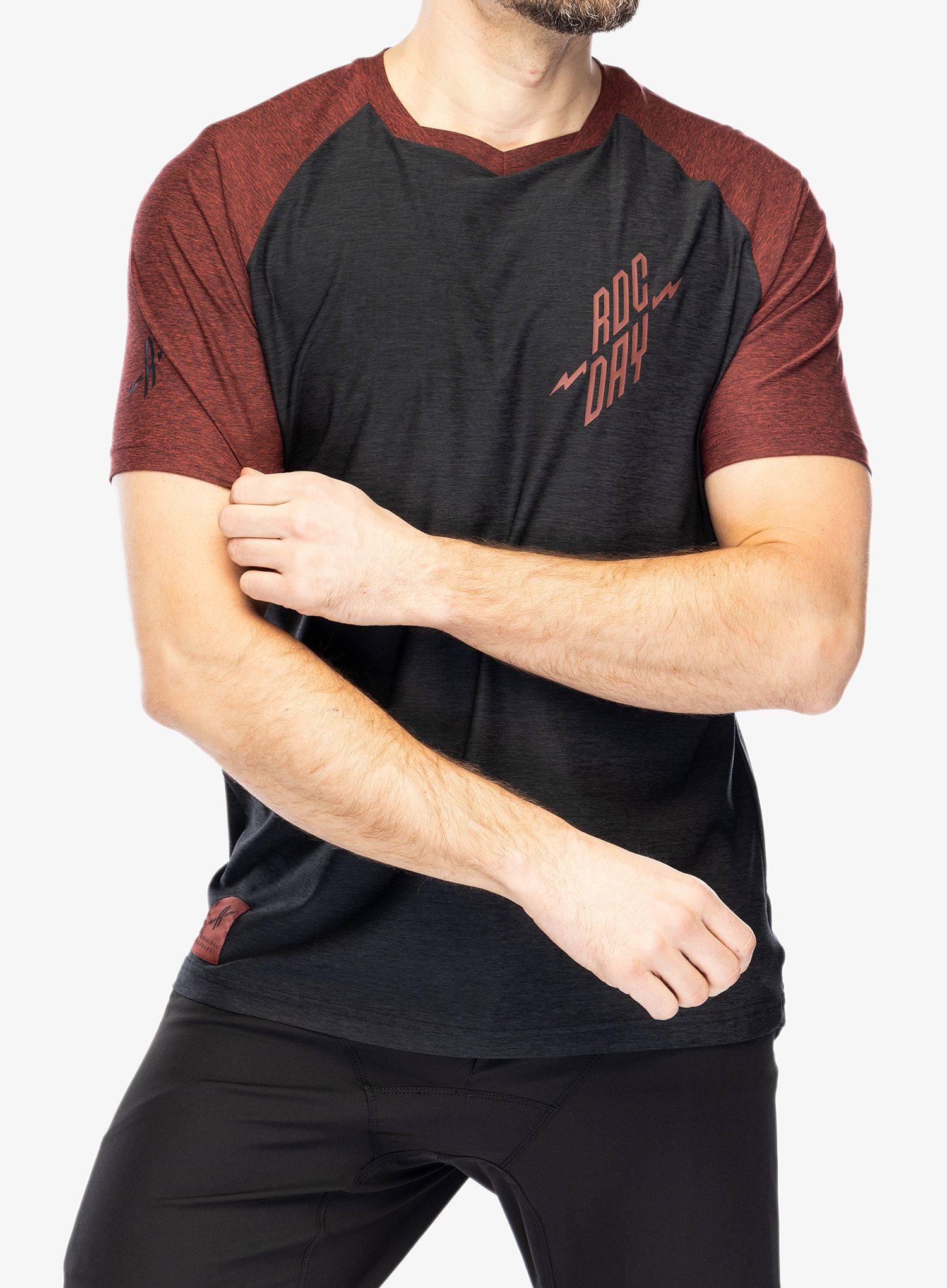 Kolesarska majica Rocday Stage Short - black/red