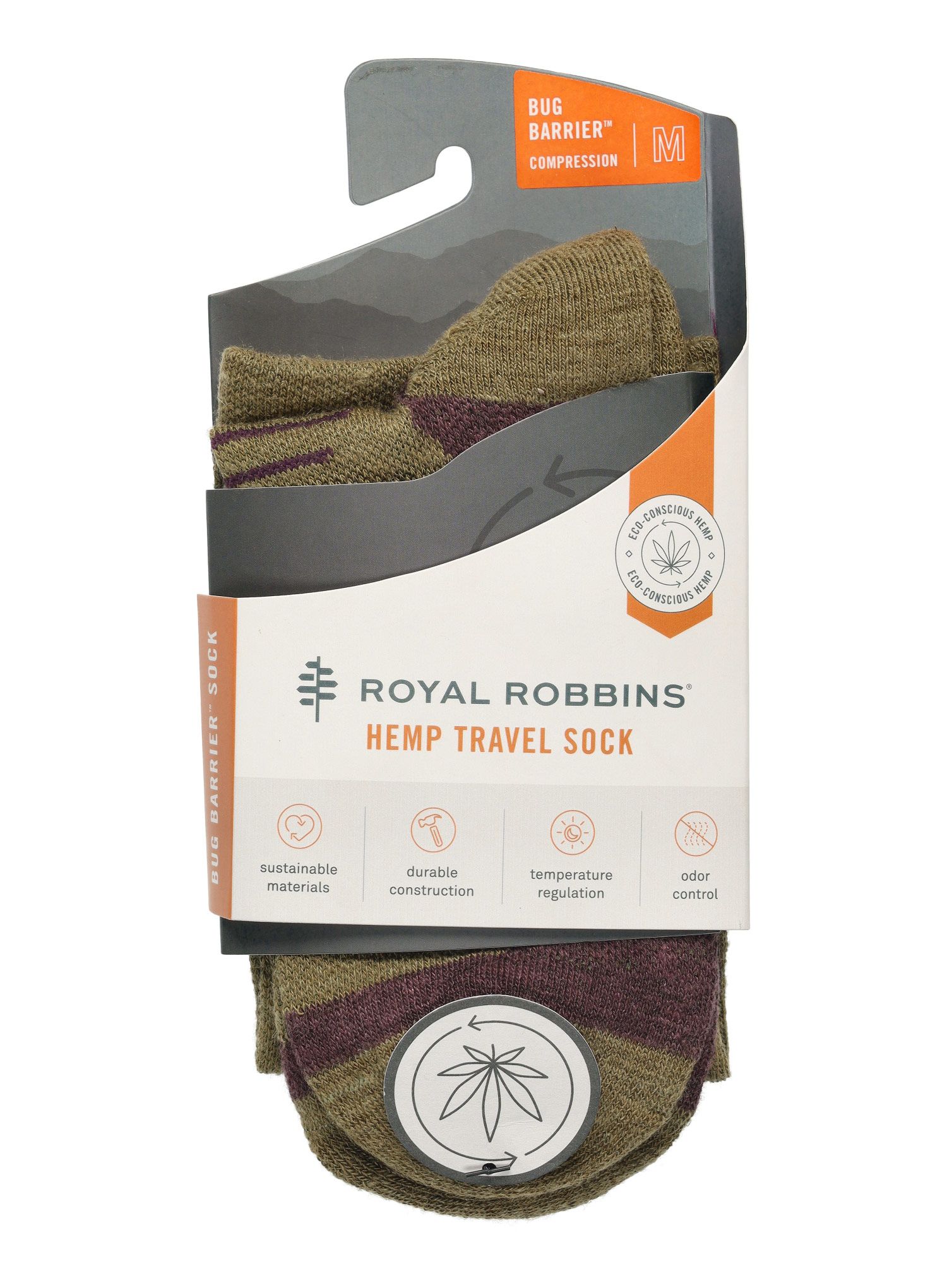 Nogavice Royal Robbins Unisex Bug Barrier Venture Compression Sock - lizard