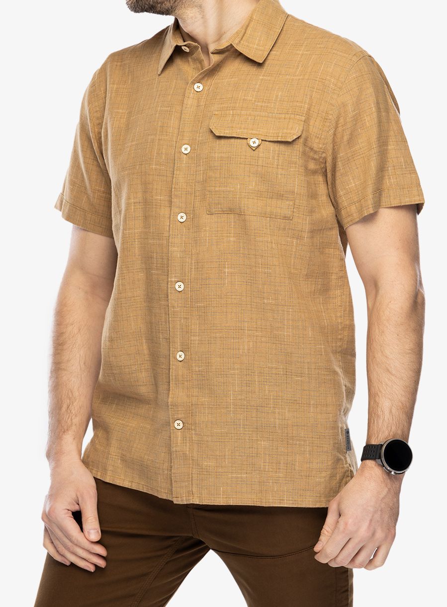Srajca Royal Robbins Hempline Spaced SS - bistre