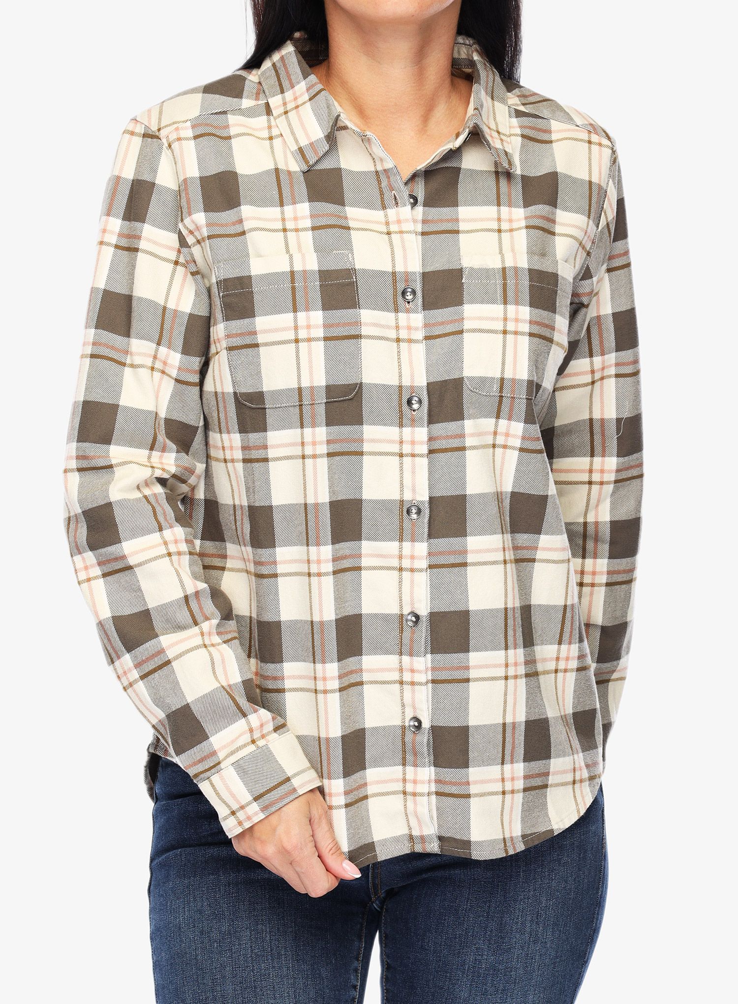 Ženska srajca Royal Robbins Lieback Organic Cotton Flannel LS - everglade timber cove pld