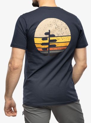 Bombažna majica Royal Robbins Sunset Tee s/s - navy