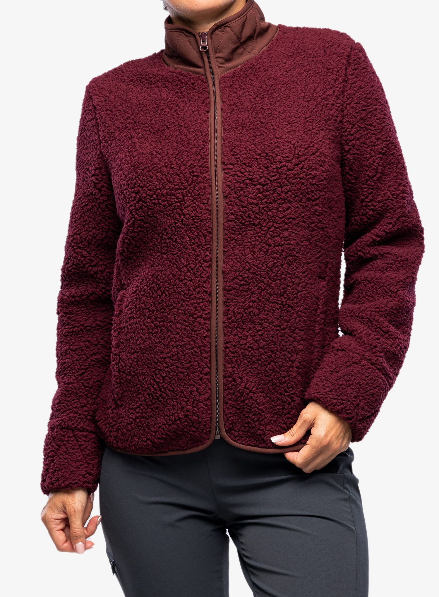 Ženski flis Royal Robbins Urbanesque Jacket - burnt grape