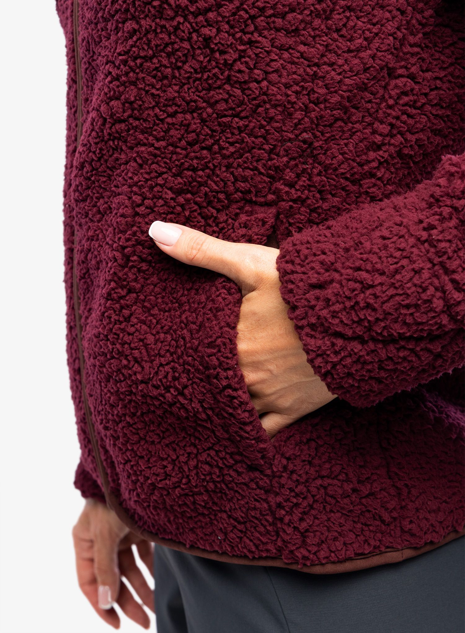 Ženski flis Royal Robbins Urbanesque Jacket - burnt grape