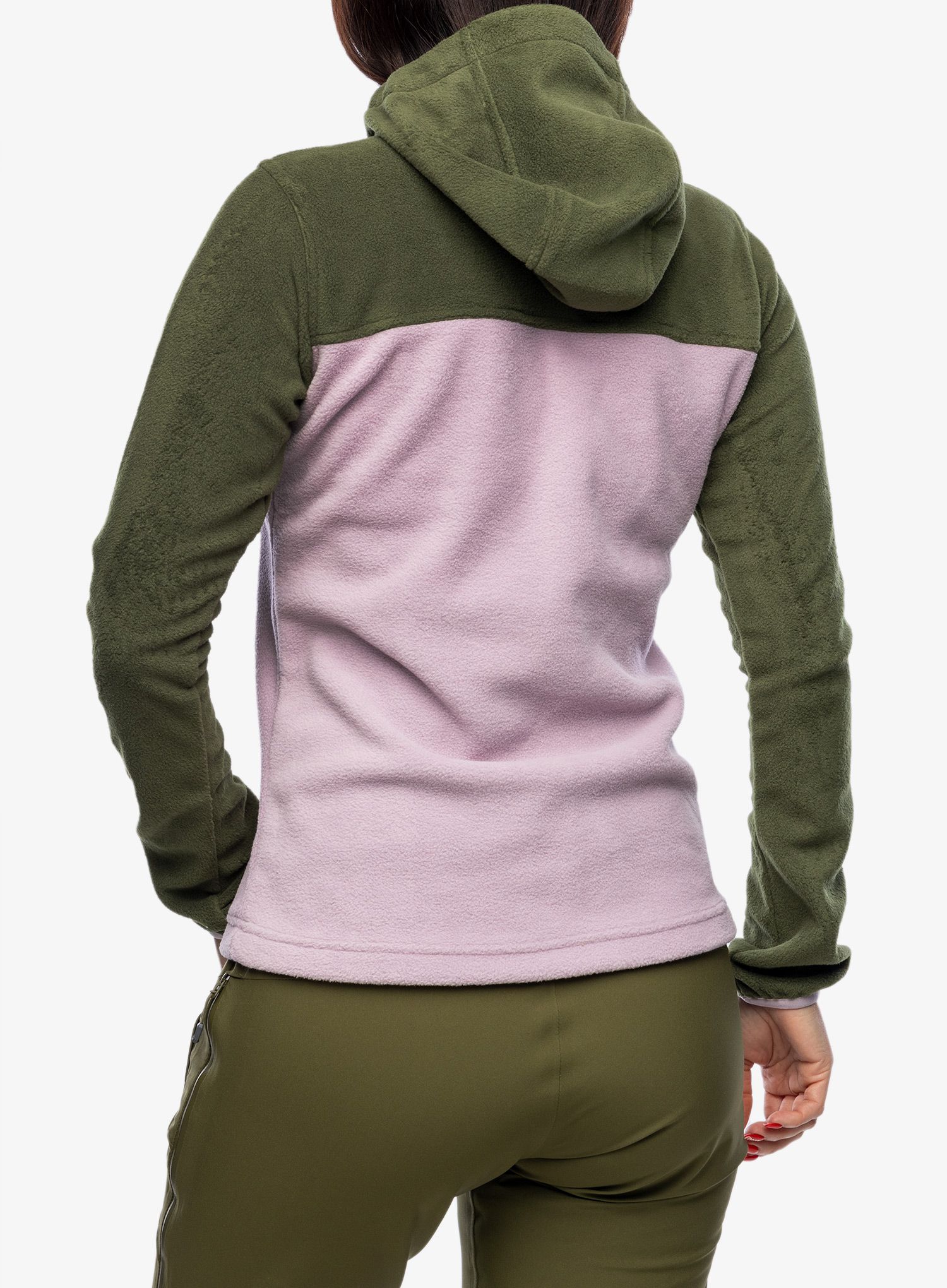 Ženski flis SCOTT Defined Original Fleece Pullover - fir green/cloud pink