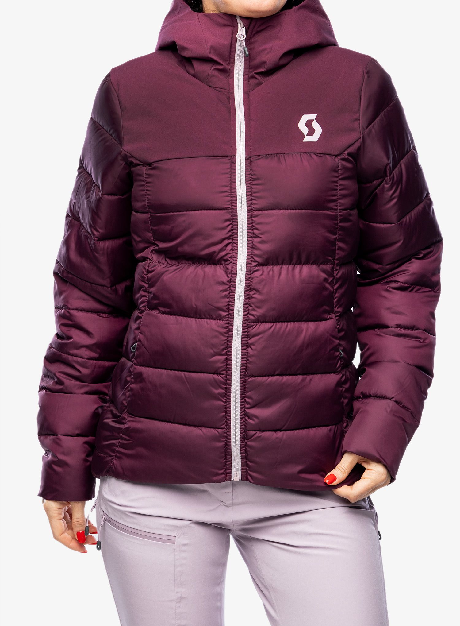Ženska sintetična jakna SCOTT Insuloft Warm Jacket - wild red