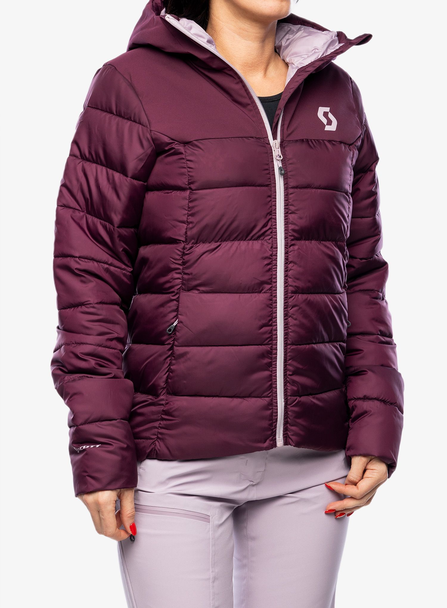 Ženska sintetična jakna SCOTT Insuloft Warm Jacket - wild red