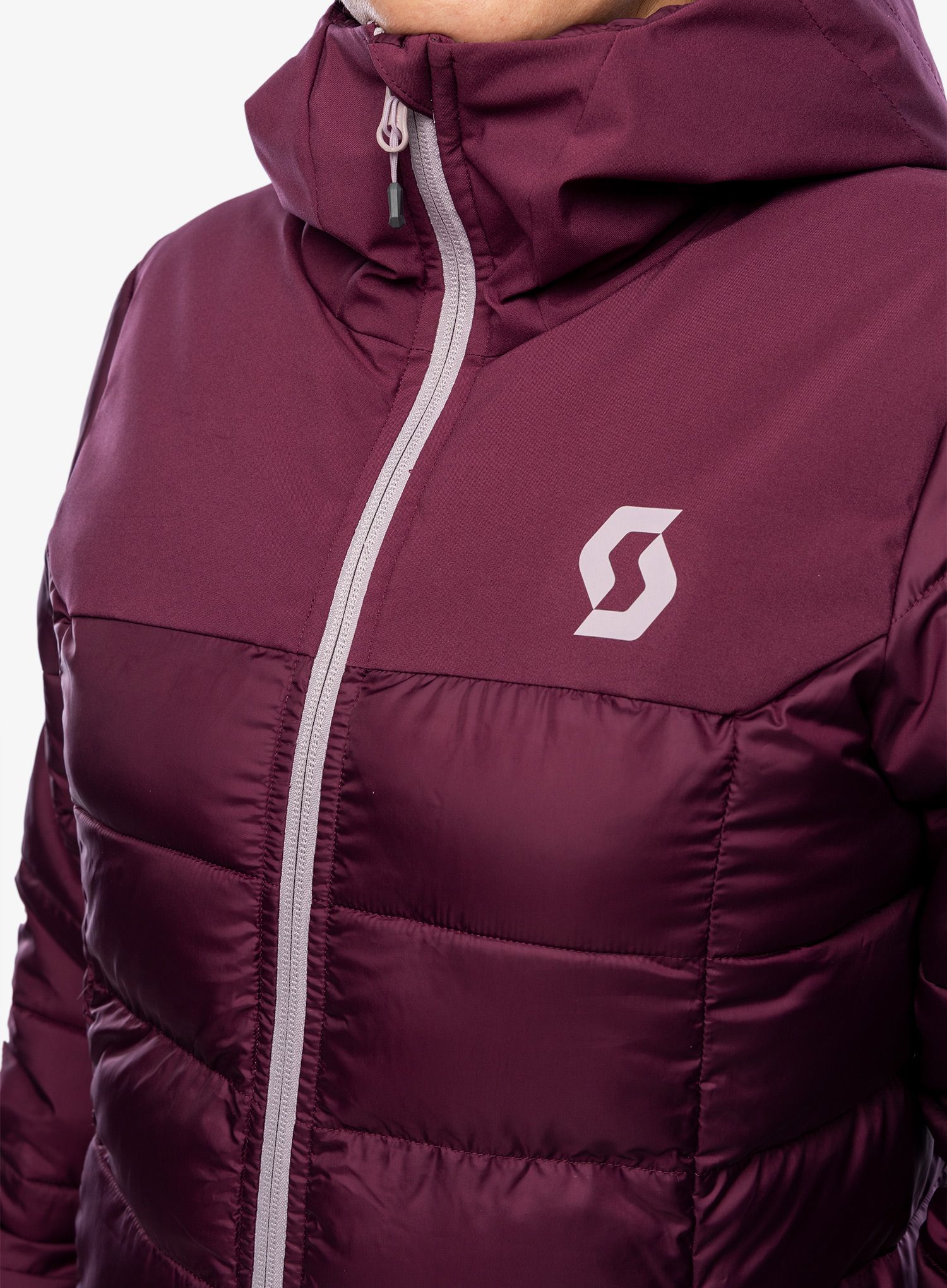 Ženska sintetična jakna SCOTT Insuloft Warm Jacket - wild red
