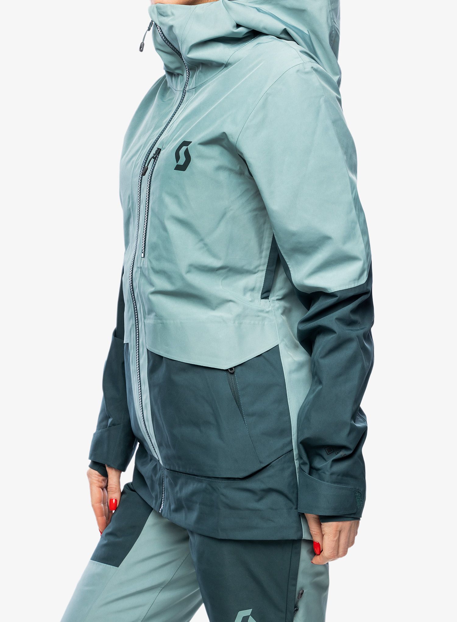 Ženska smučarska jakna SCOTT Jacket W's Vertic GTX 2L - northern m.green/aruba green