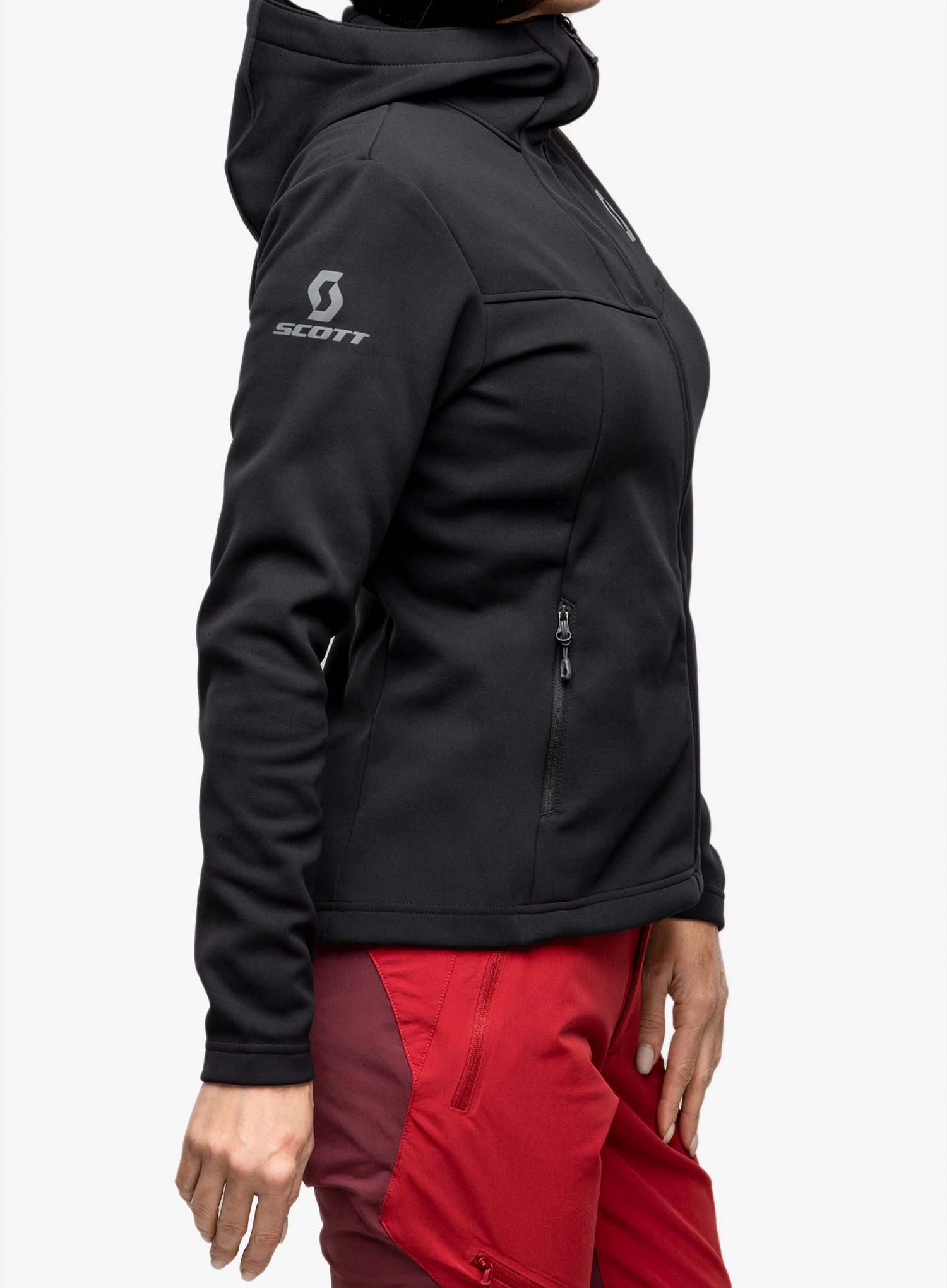 Ženska jopica SCOTT Hoody Defined Mid - blck