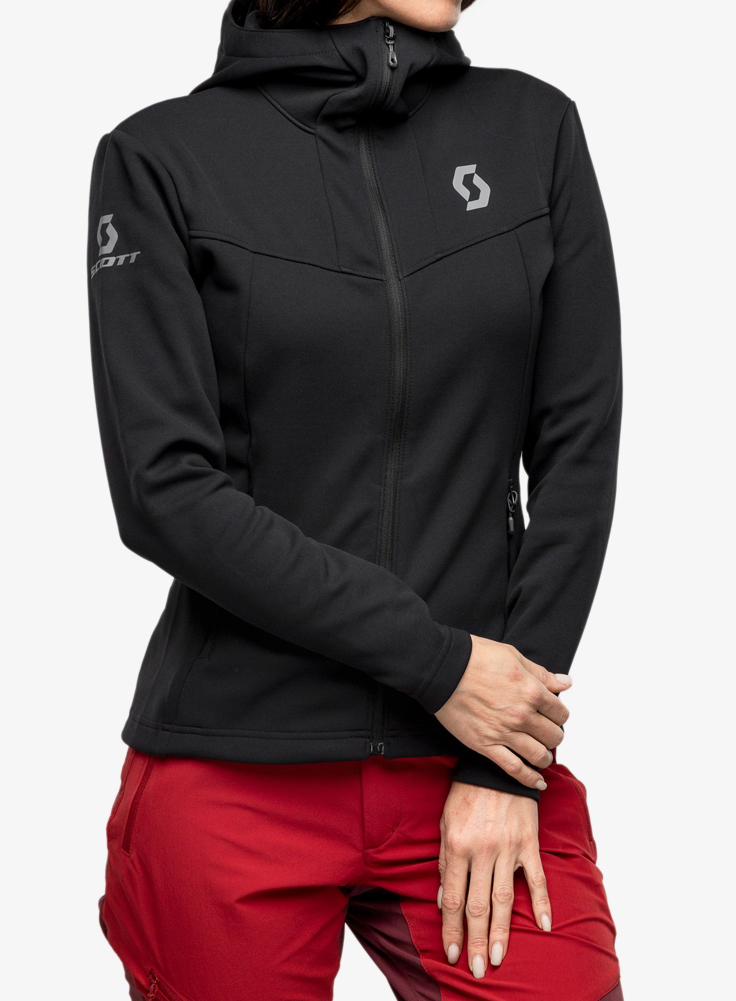 Ženska jopica SCOTT Hoody Defined Mid - blck